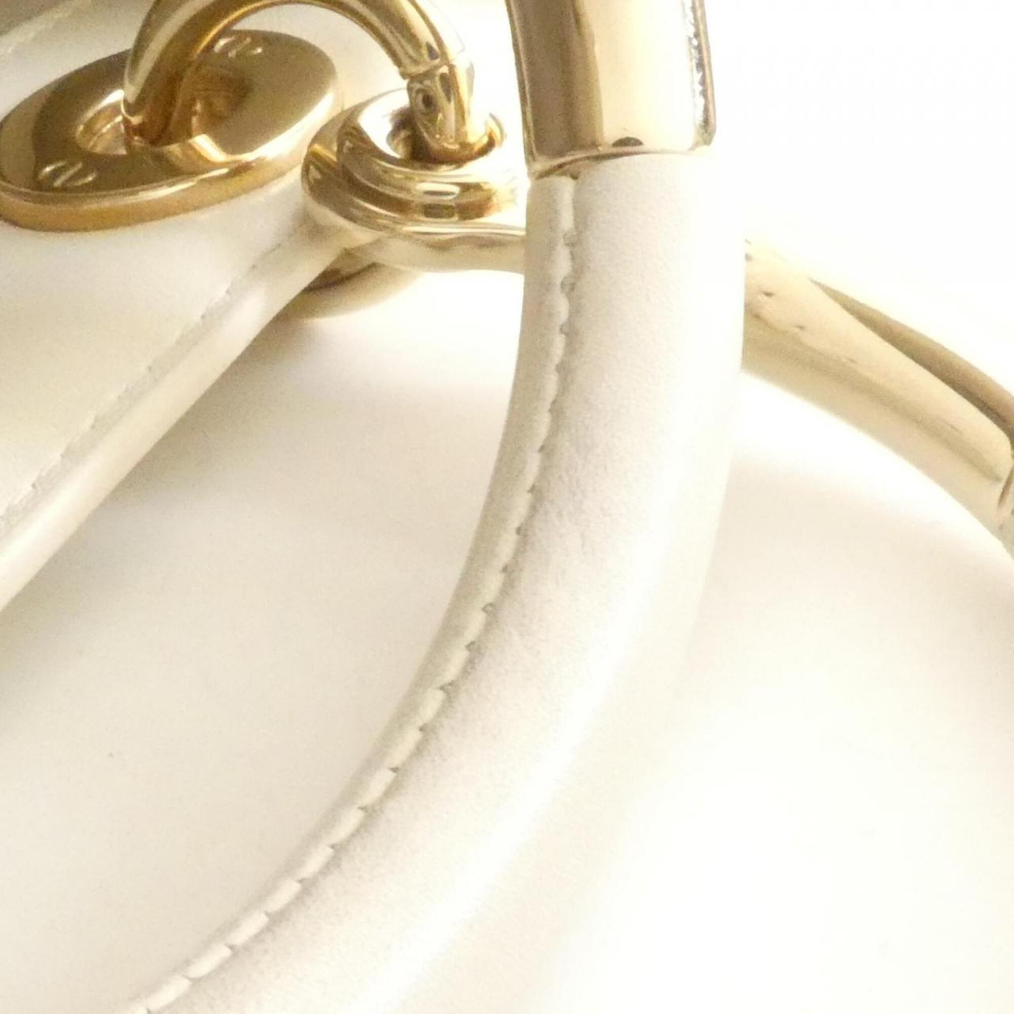 Christian Dior White Leather Handbag (Pre-Owned)