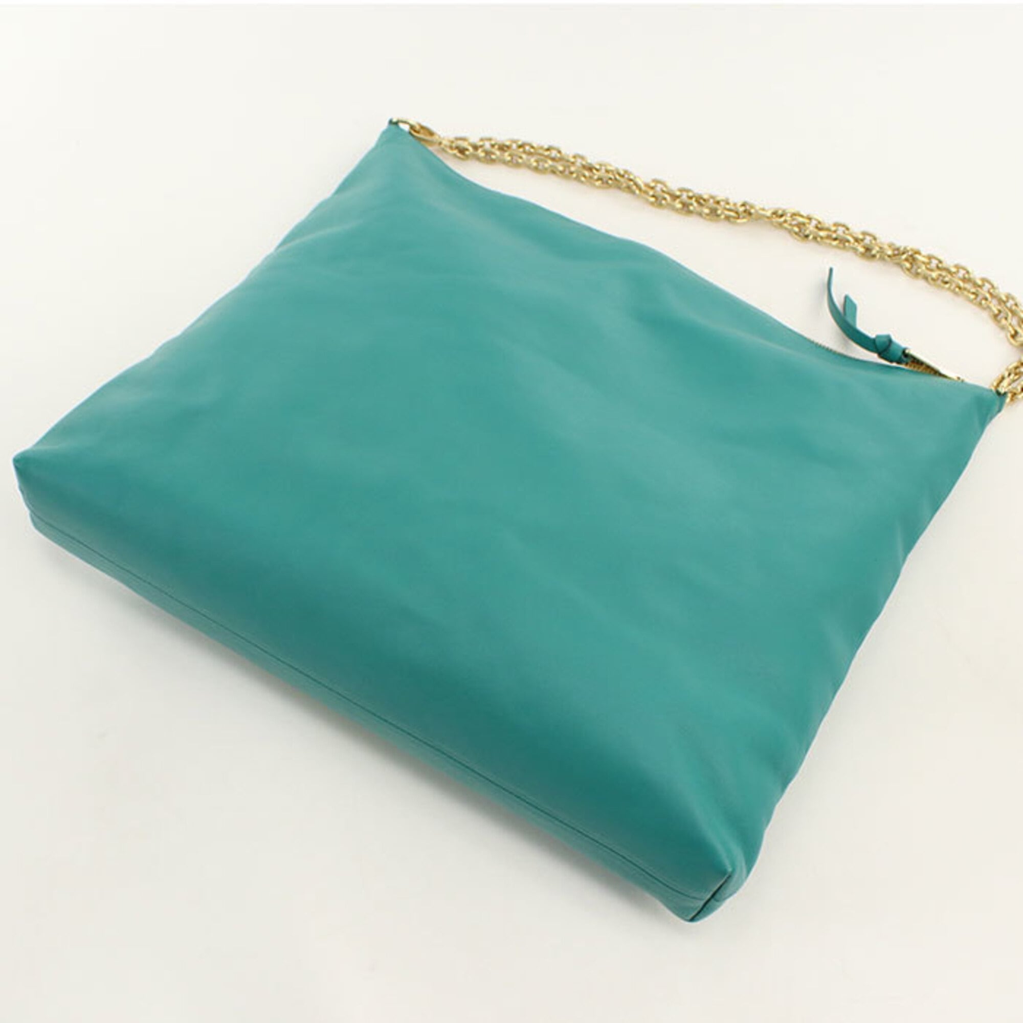 Miu Miu Green Leather Shoulder Bag (Pre-Owned)