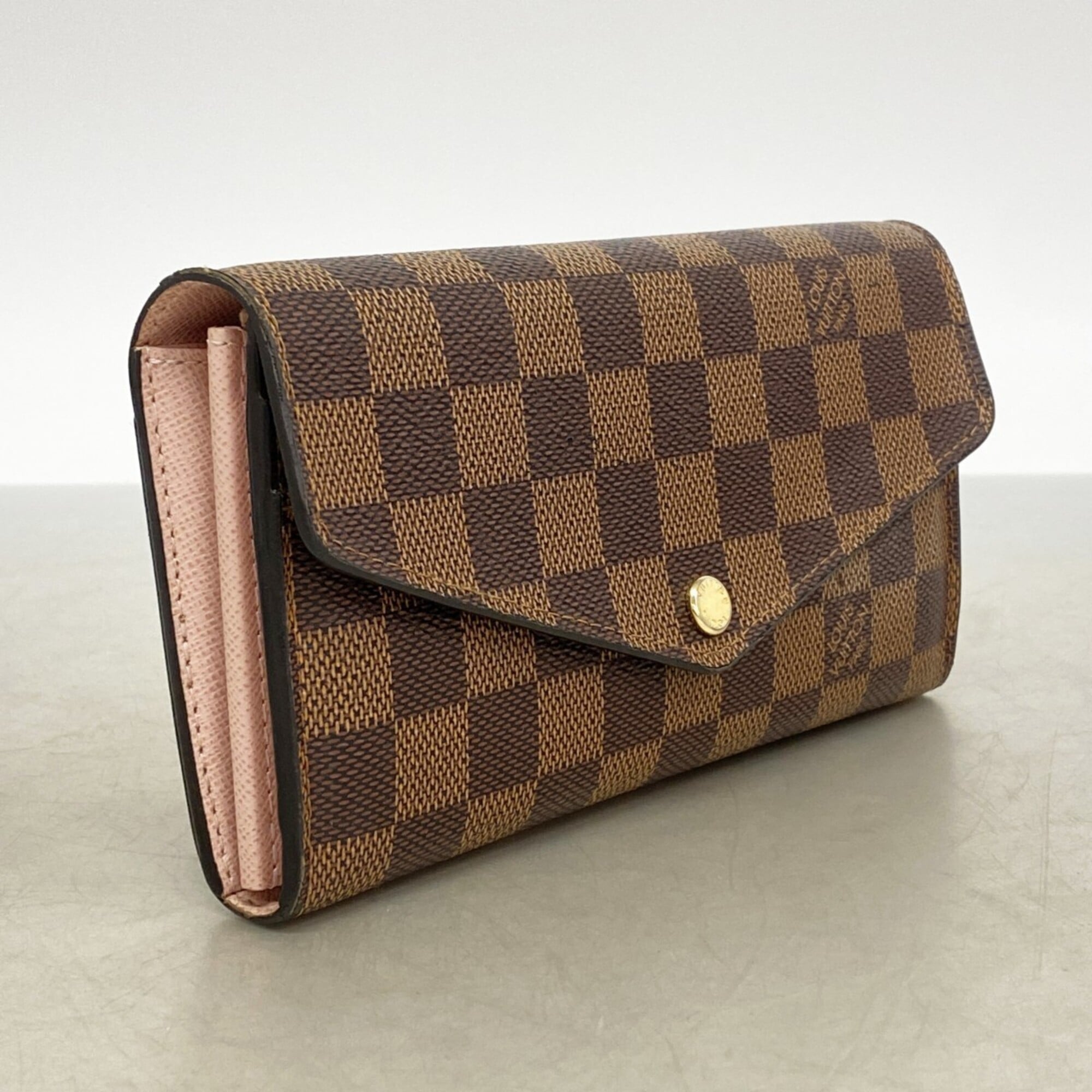 Louis Vuitton Ebene Rose Ballerine Long Wallet (Bi-Fold) (Pre-Owned)