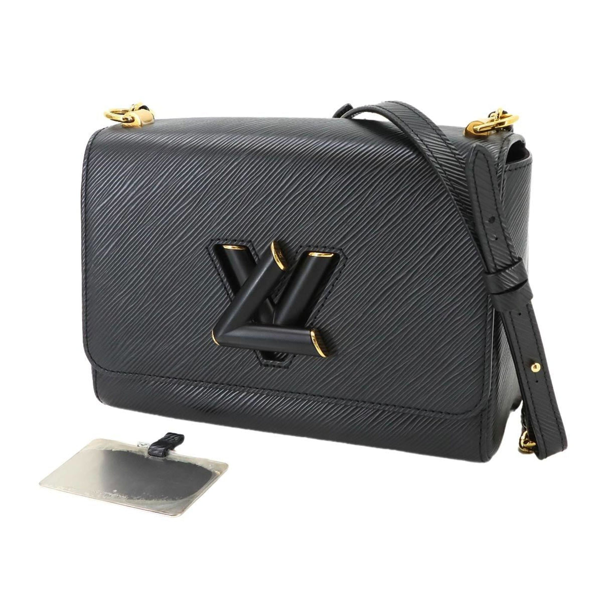 Louis Vuitton Noir Epi Leather Handbag Shoulder Bag (Pre-Owned)