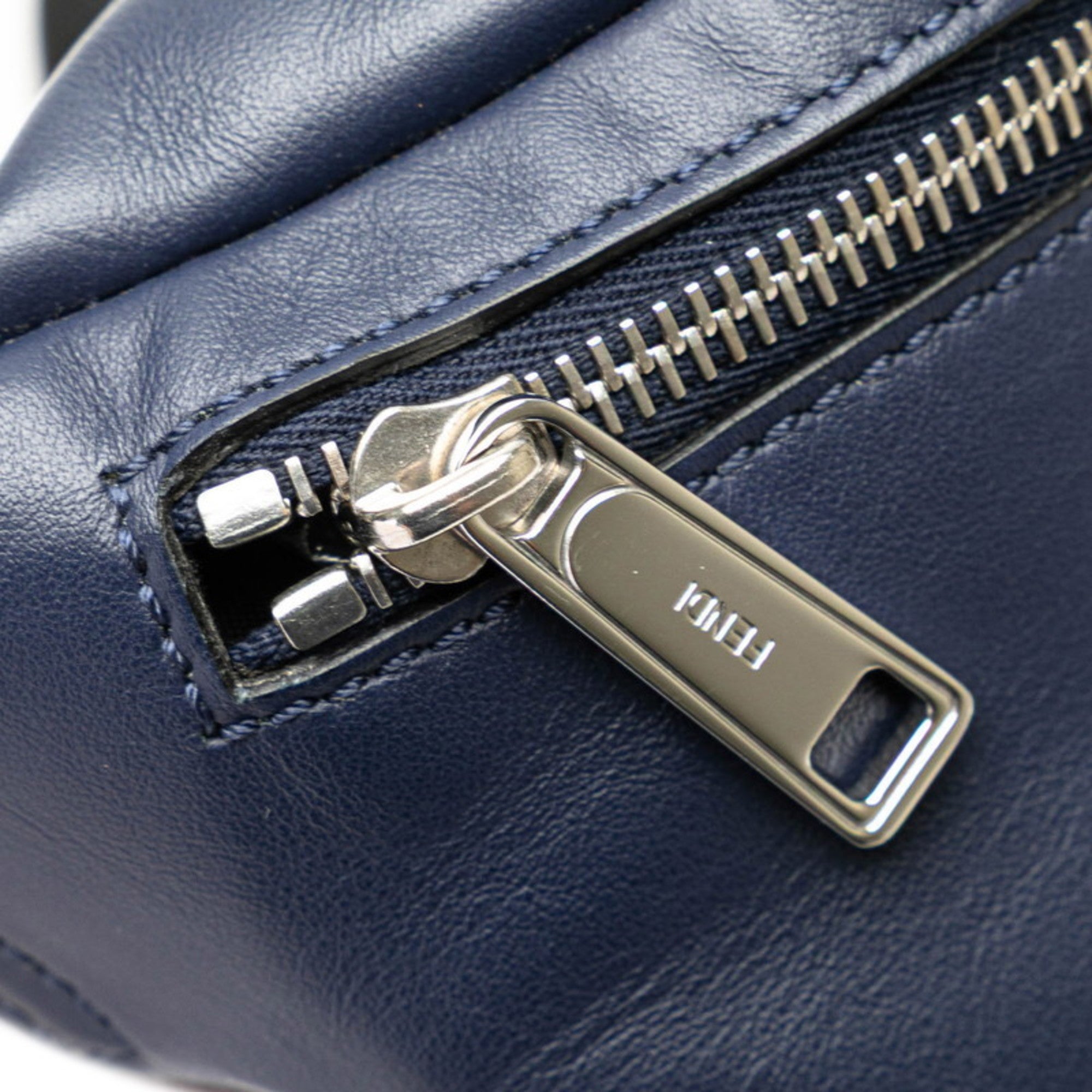 Fendi Navy Leather Fanny Pack (Pre-Owned)