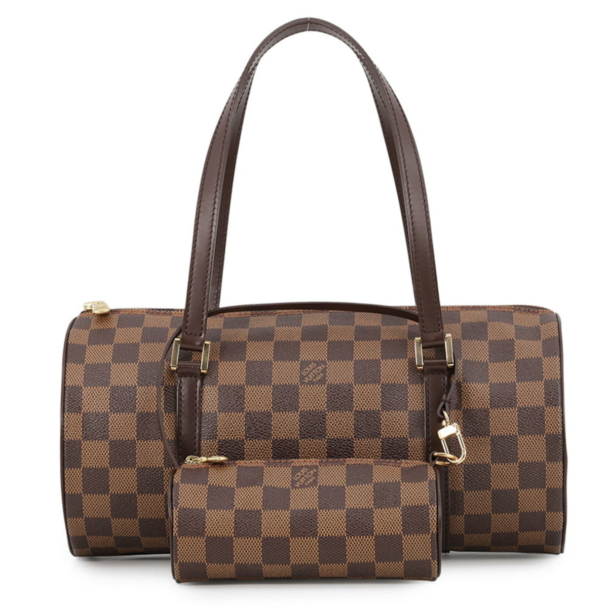 Louis Vuitton Damier Damier Canvas Ebene Red Color Handbag (Pre-Owned)