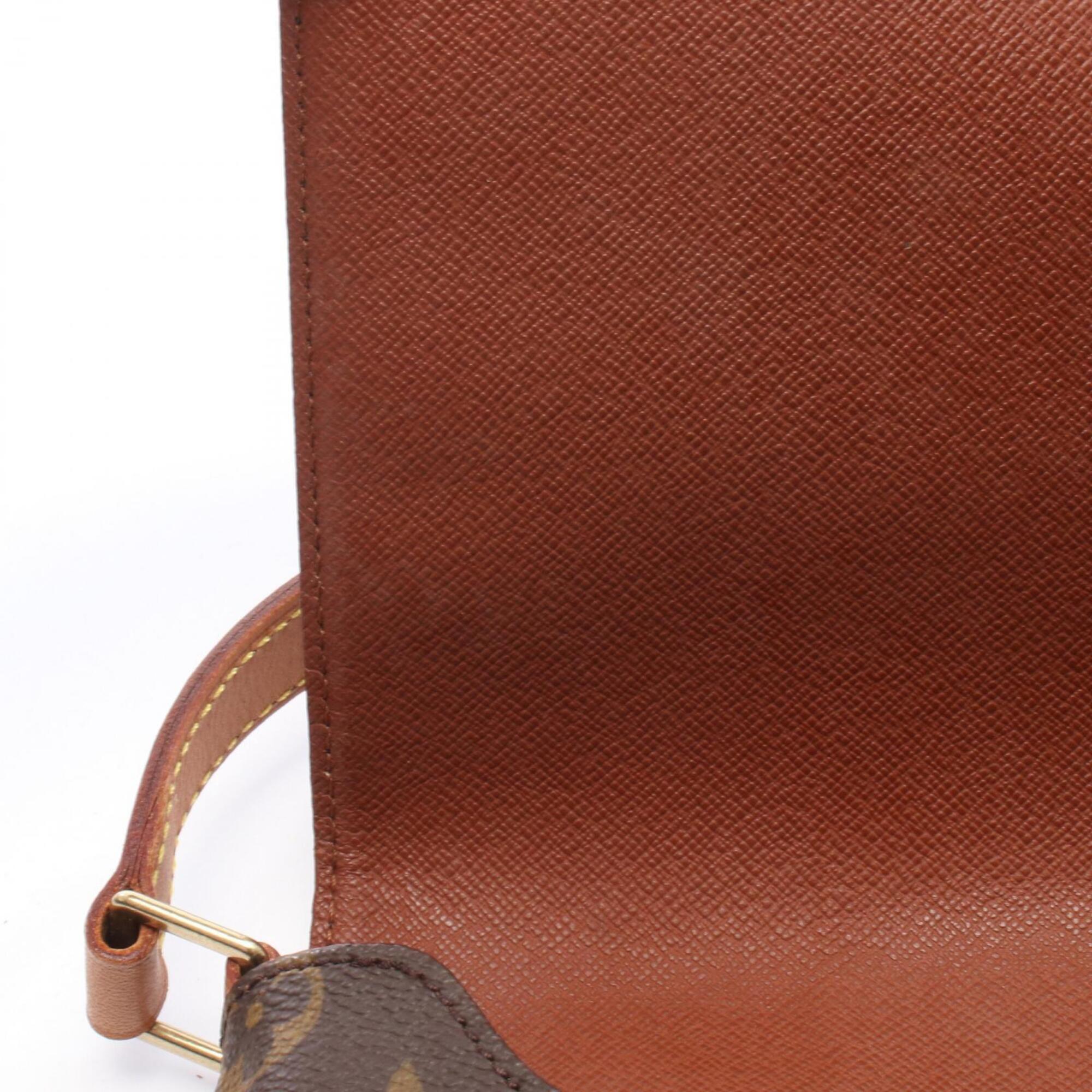 Louis Vuitton Brown Pvc Coated Canvas Leather Handbag Shoulder Bag (Pre-Owned)