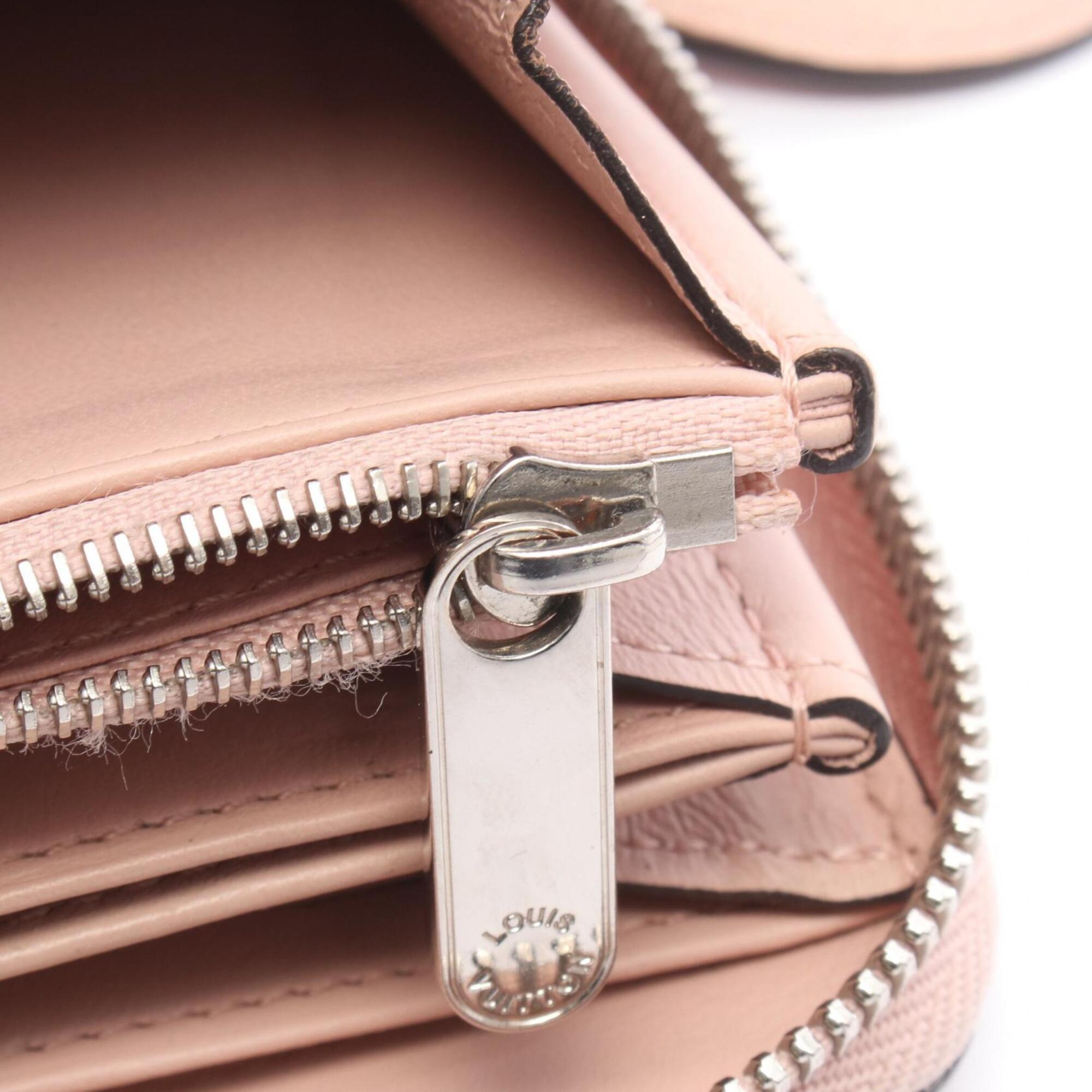 Louis Vuitton Magnolia Pink Mahina Leather Long Wallet (Bi-Fold) (Pre-Owned)