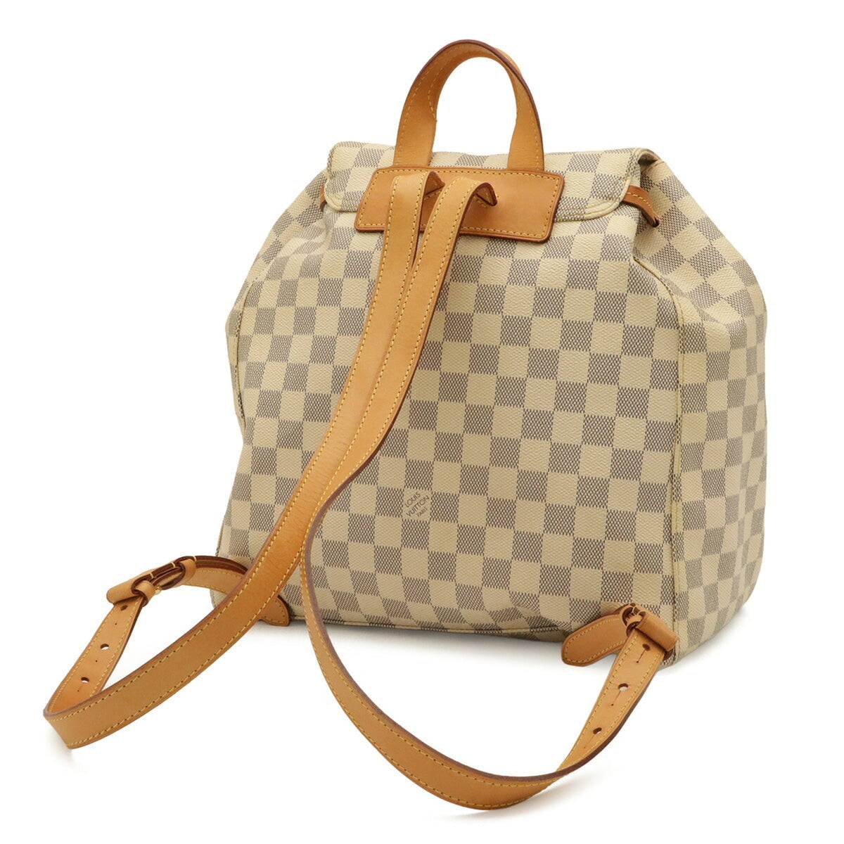 Louis Vuitton Damier Azur Ivory Damier Azur Backpack Shoulder Bag (Pre-Owned)