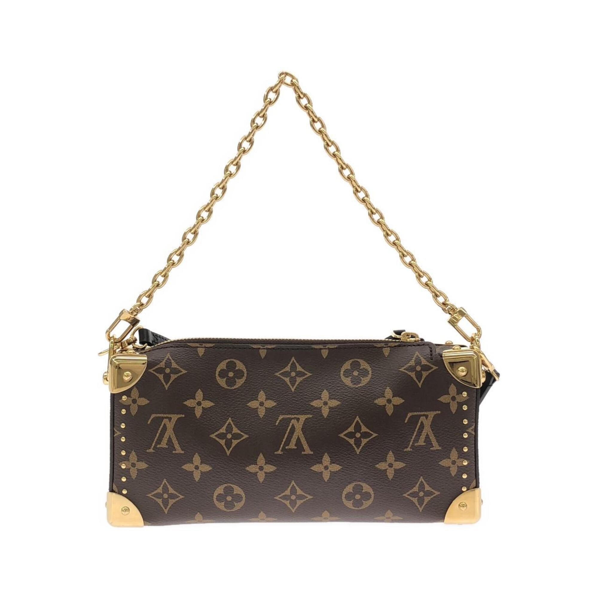 Louis Vuitton Marron Coated Canvas Shoulder Bag (Pre-Owned)
