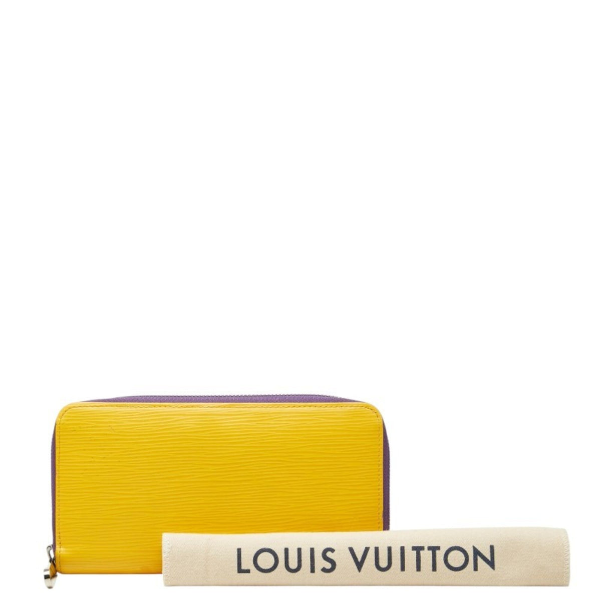 Louis Vuitton Citron Leather Long Wallet (Bi-Fold) (Pre-Owned)
