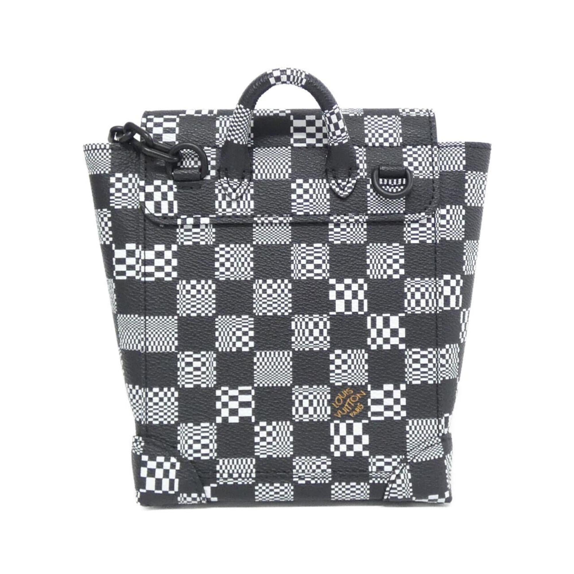 Louis Vuitton Damier Black Coated Canvas Shoulder Bag (Pre-Owned)