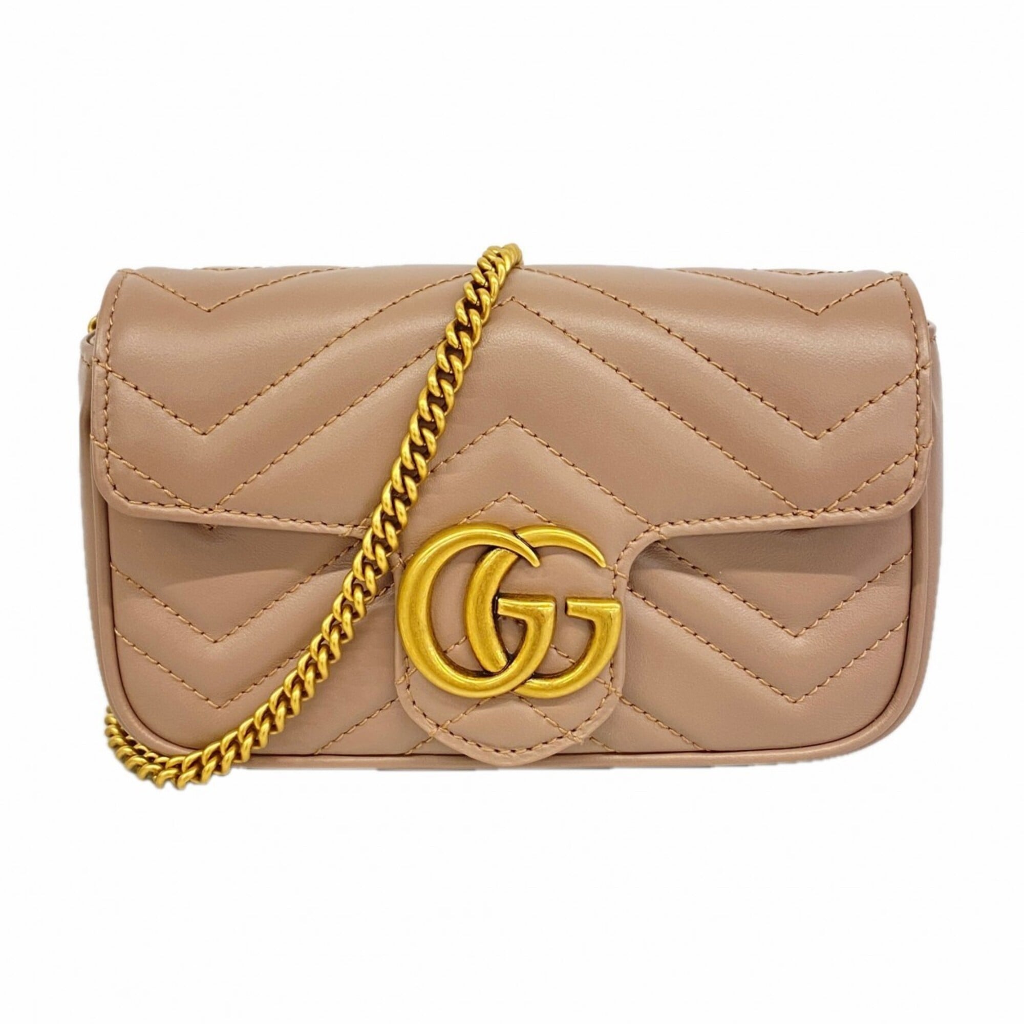 Gucci Brown Leather Shoulder Bag (Pre-Owned)