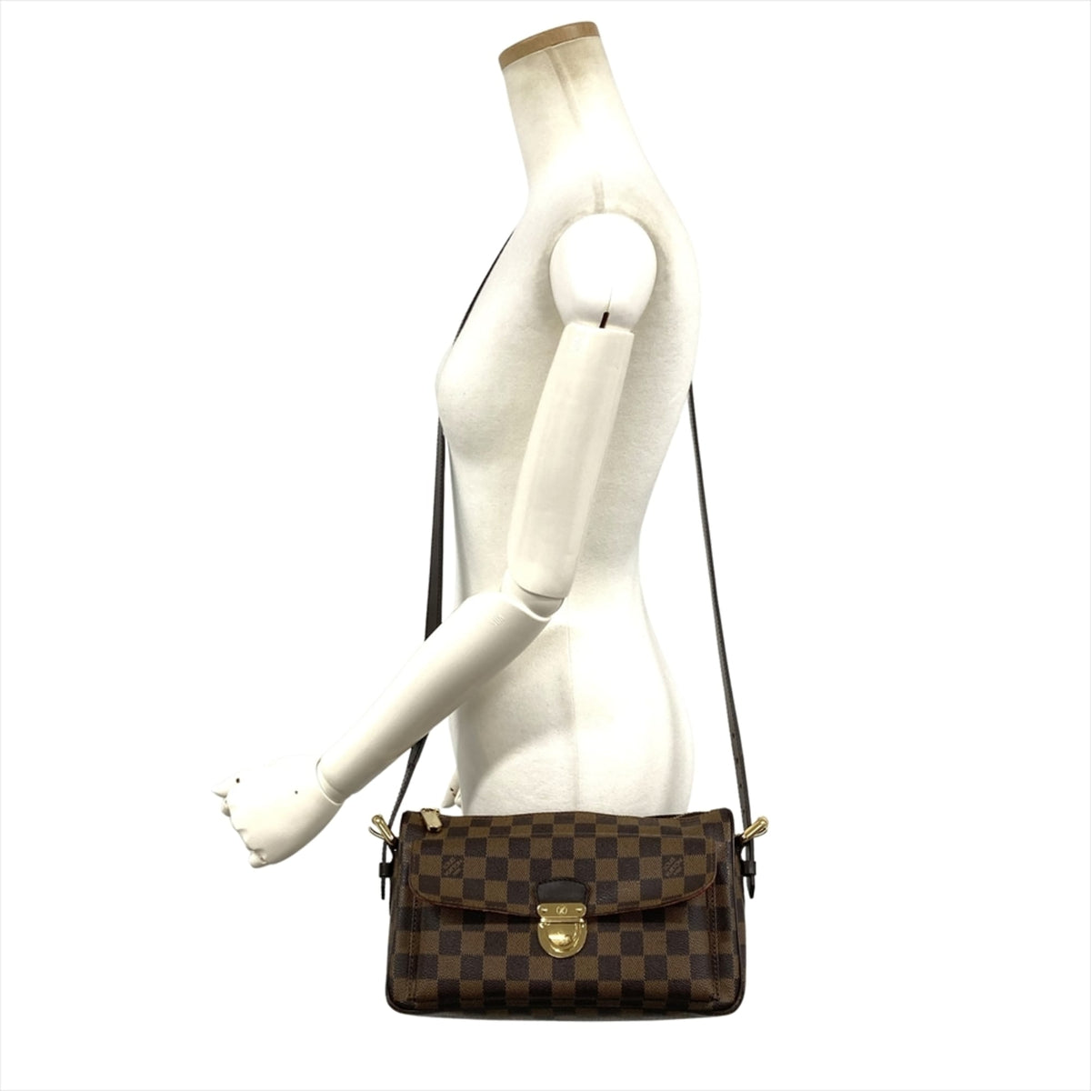 Louis Vuitton Damier Brown Damier Canvas Ebene Shoulder Bag (Pre-Owned)