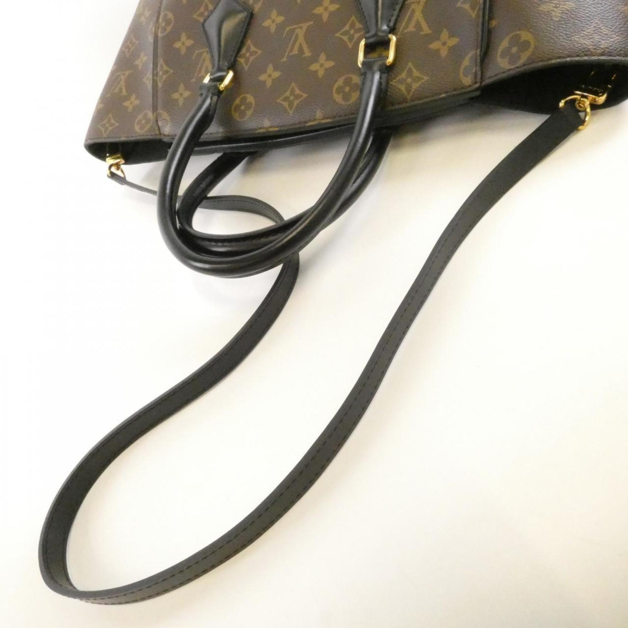 Louis Vuitton Black Coated Canvas Handbag (Pre-Owned)