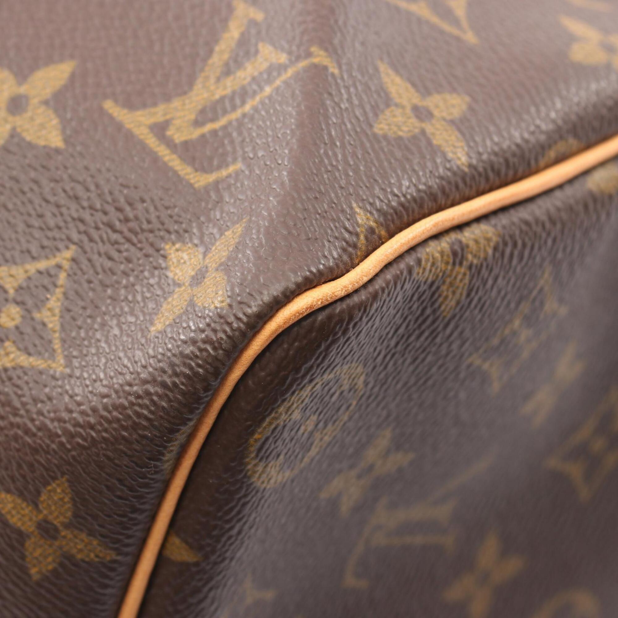 Louis Vuitton Brown Monogram Monogram Leather Coated Canvas Boston Bag Handbag (Pre-Owned)