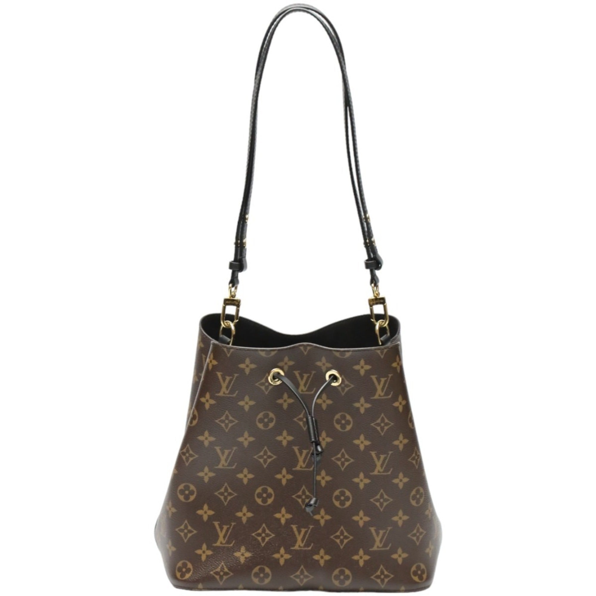 Louis Vuitton Brown Noir Monogram Canvas Shoulder Bag (Pre-Owned)