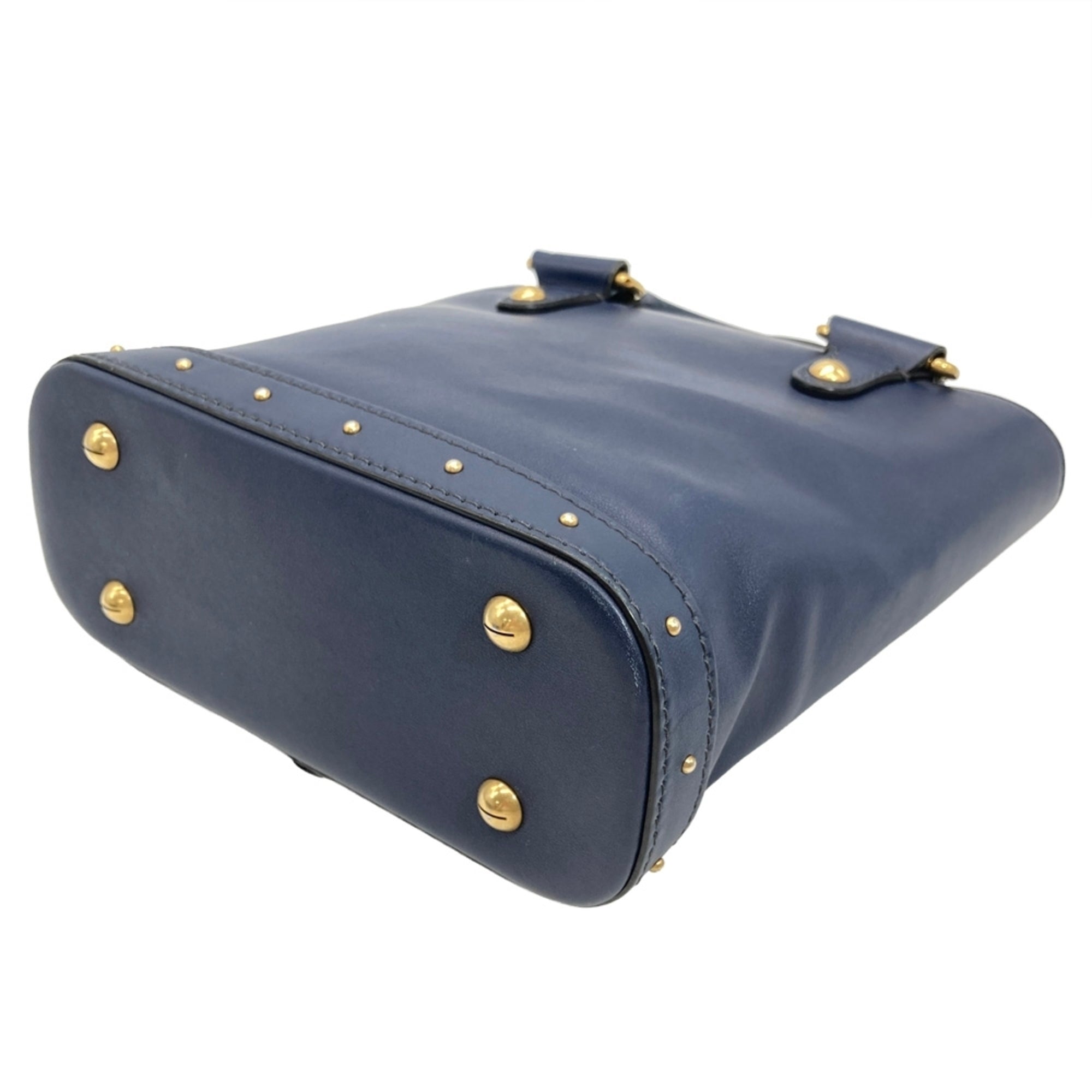 Christian Dior Navy Leather Handbag (Pre-Owned)