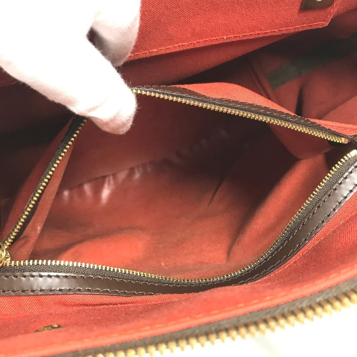 Louis Vuitton Brown Damier Canvas Boston Bag Handbag Tote Bag (Pre-Owned)