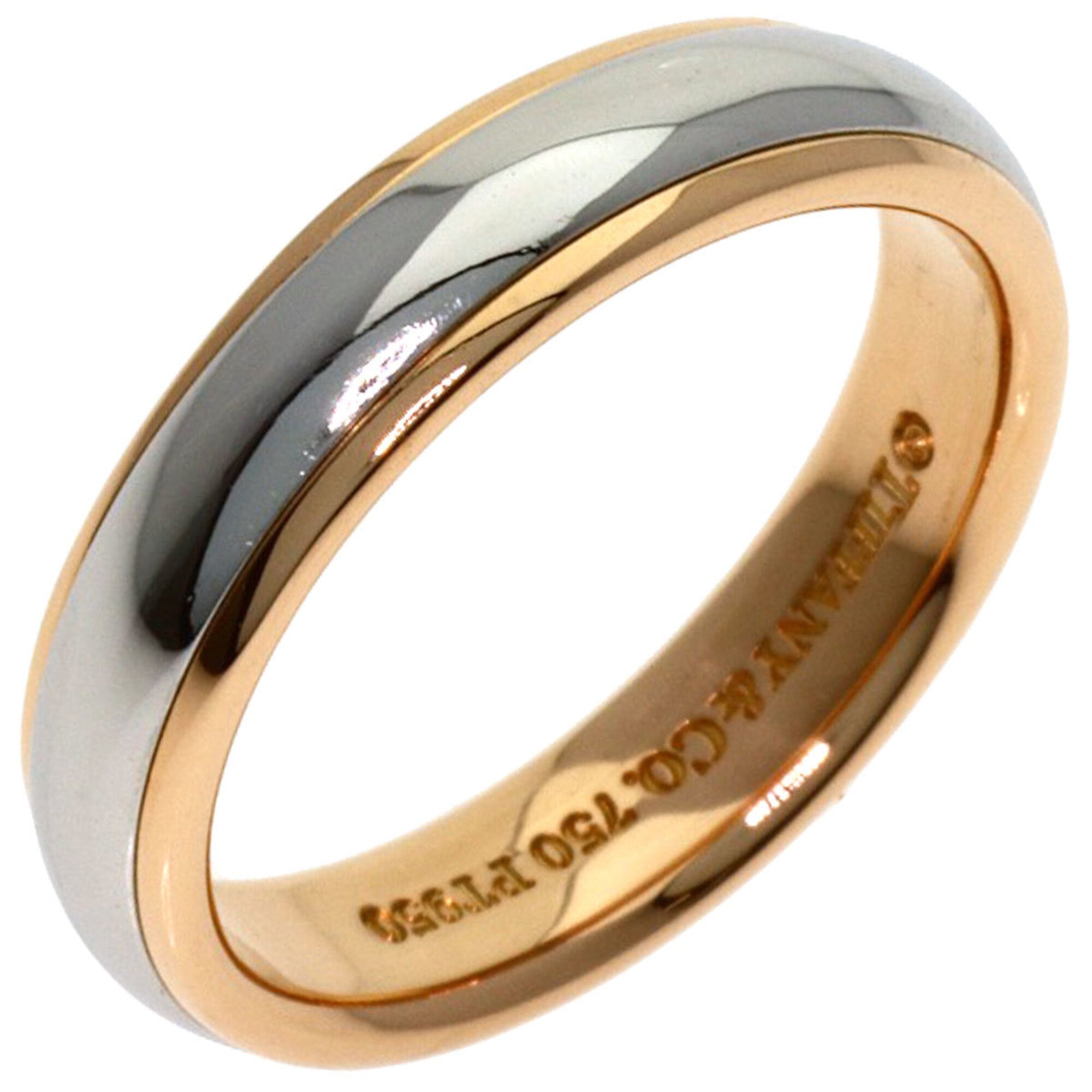 Tiffany Yellow Gold (18K) Platinum 950 Band Ring (Pre-Owned)