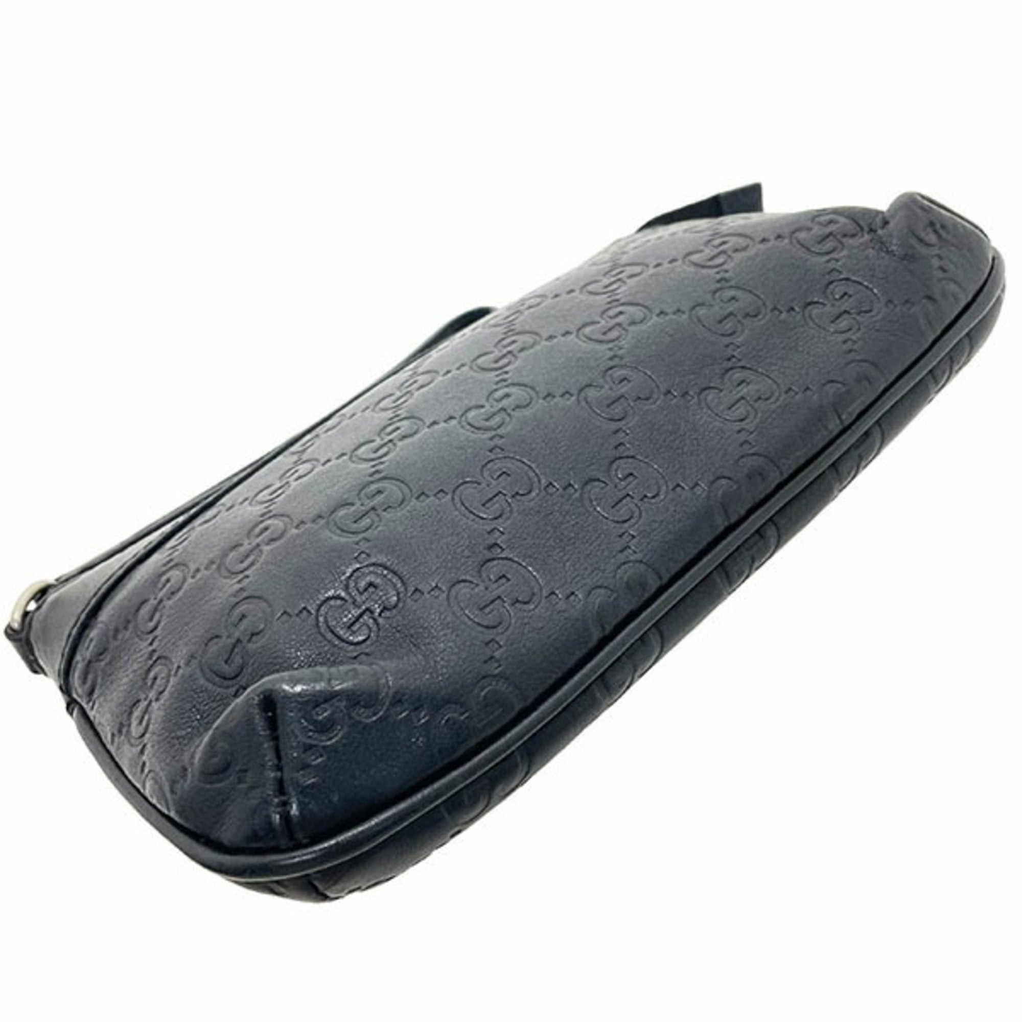 Gucci Guccissima Black Leather Pouch (Pre-Owned)