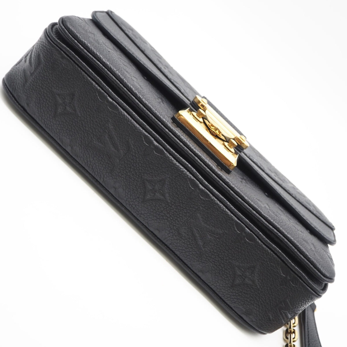 Louis Vuitton Black Leather Shoulder Bag (Pre-Owned)