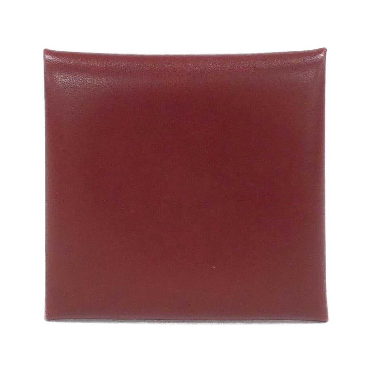 Hermes Rouge H Leather Coin Purse/Coin Case (Pre-Owned)