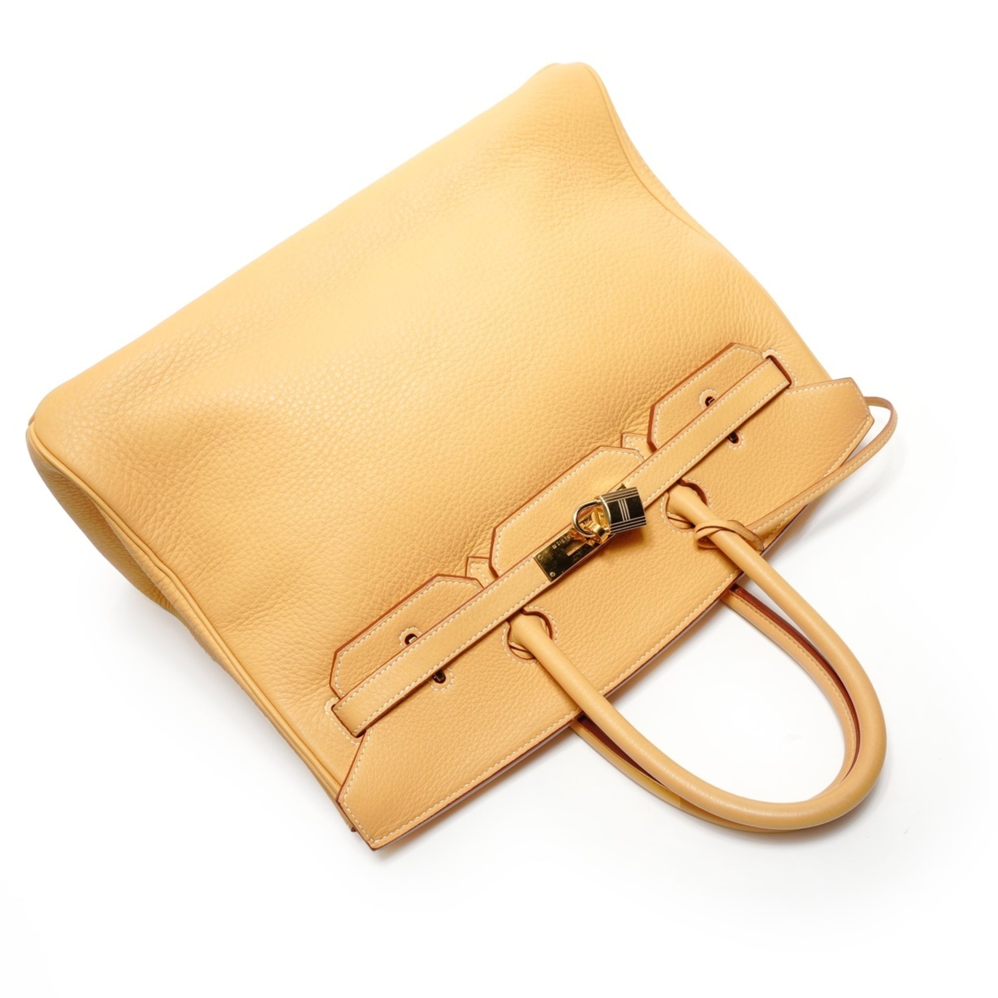 Hermes Birkin Natural Sable Yellow Togo Leather Handbag (Pre-Owned)