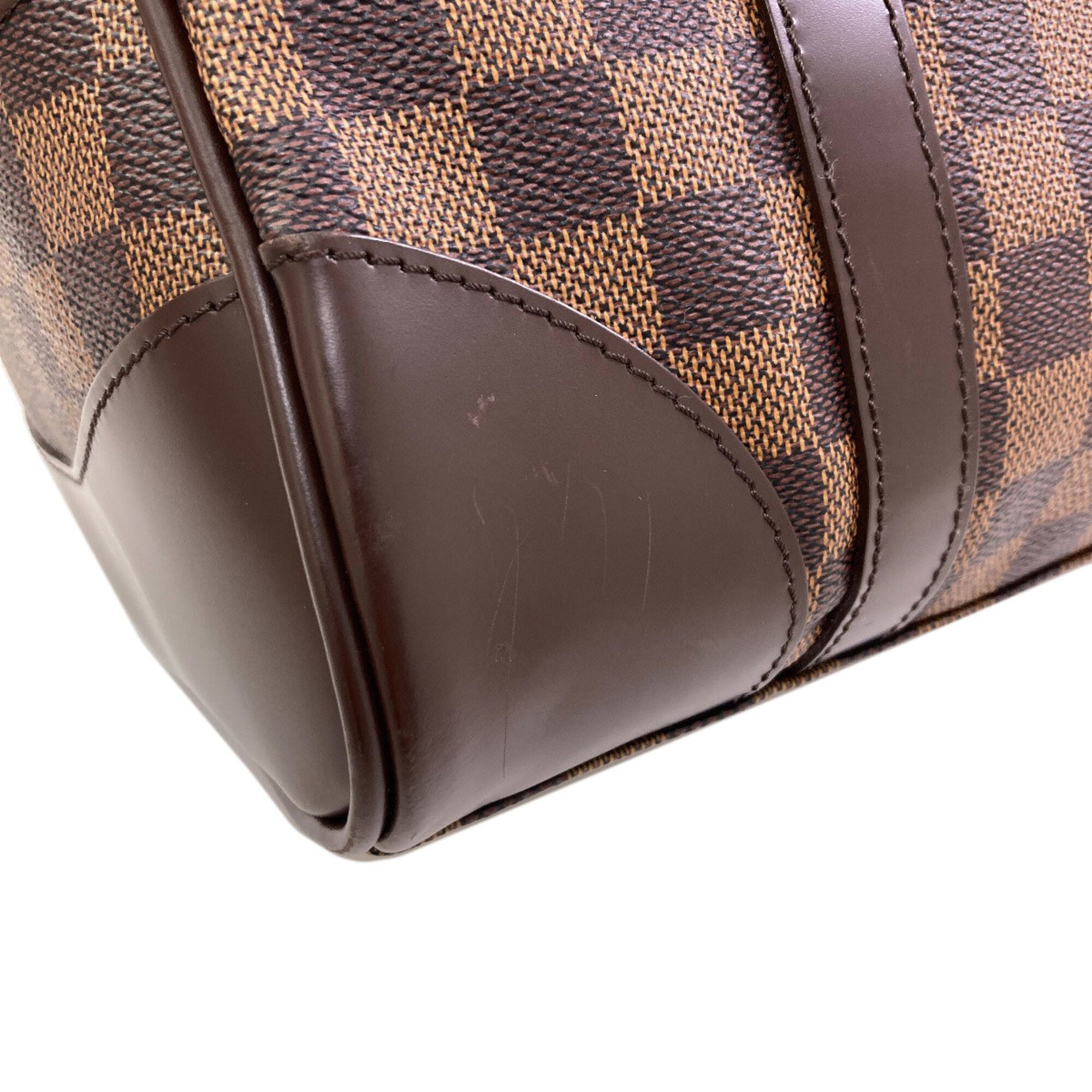 Louis Vuitton Damier Canvas Ebene Damier Canvas Boston Bag (Pre-Owned)