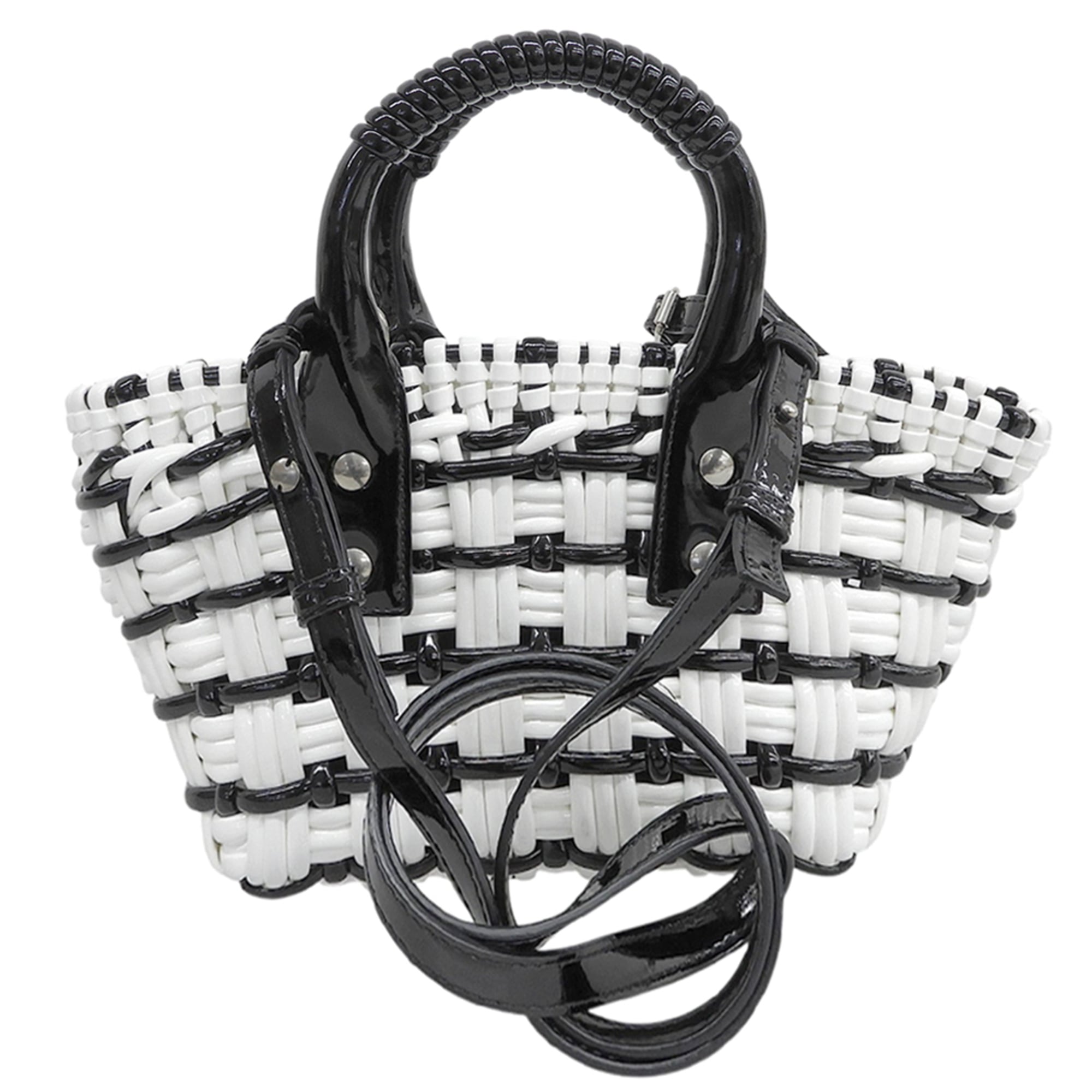 Balenciaga Black White Handbag (Pre-Owned)
