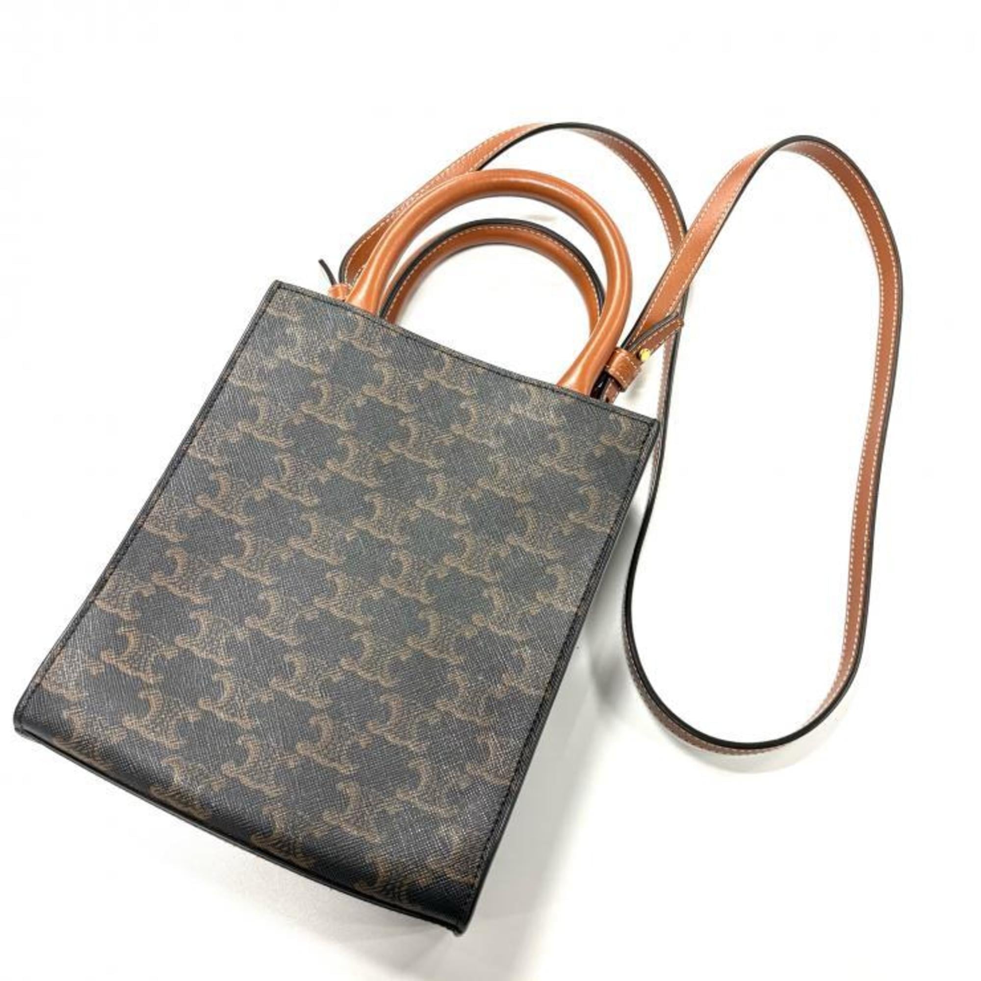 Celine Brown Pvc Leather Shoulder Bag (Pre-Owned)