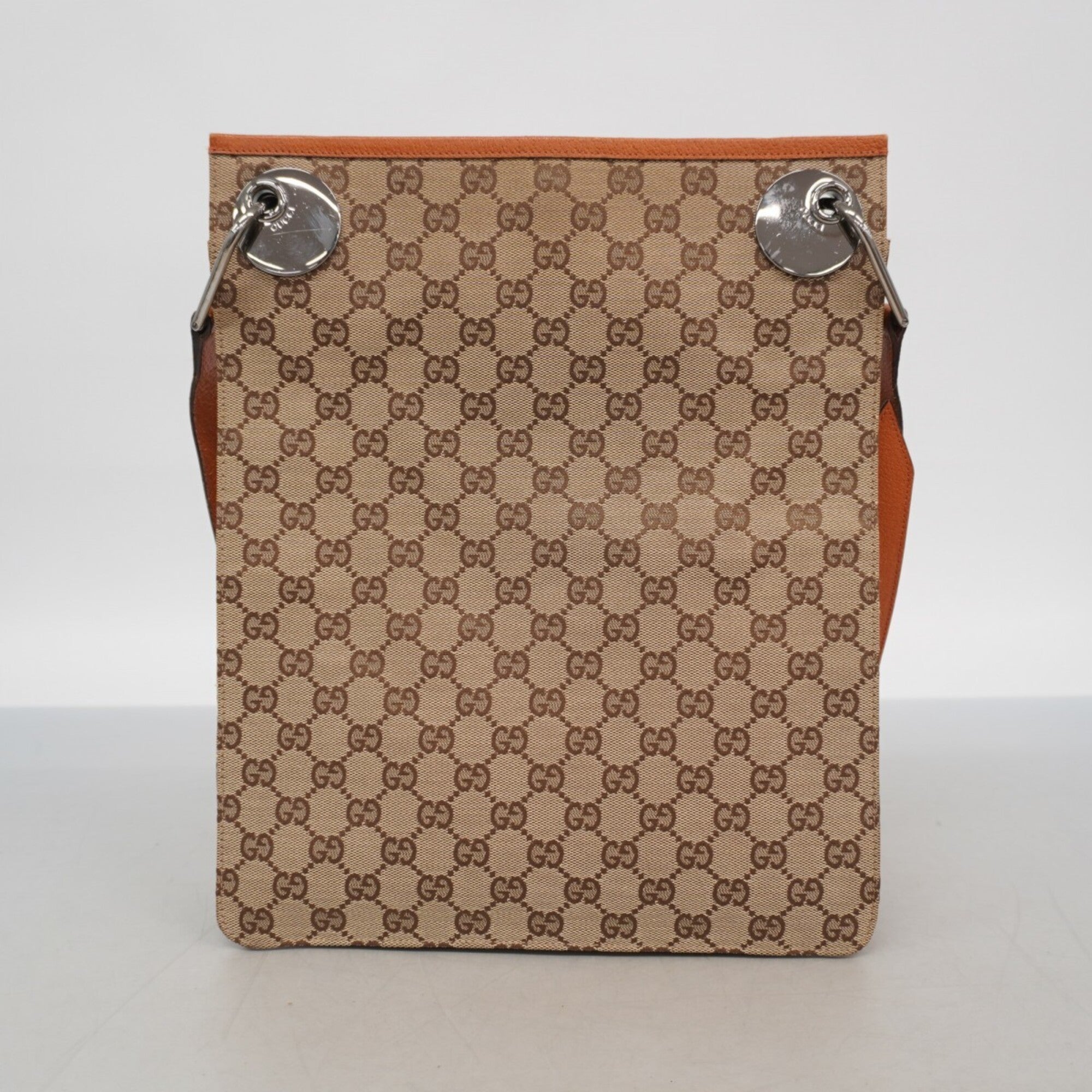 Gucci Brown Canvas Shoulder Bag (Pre-Owned)