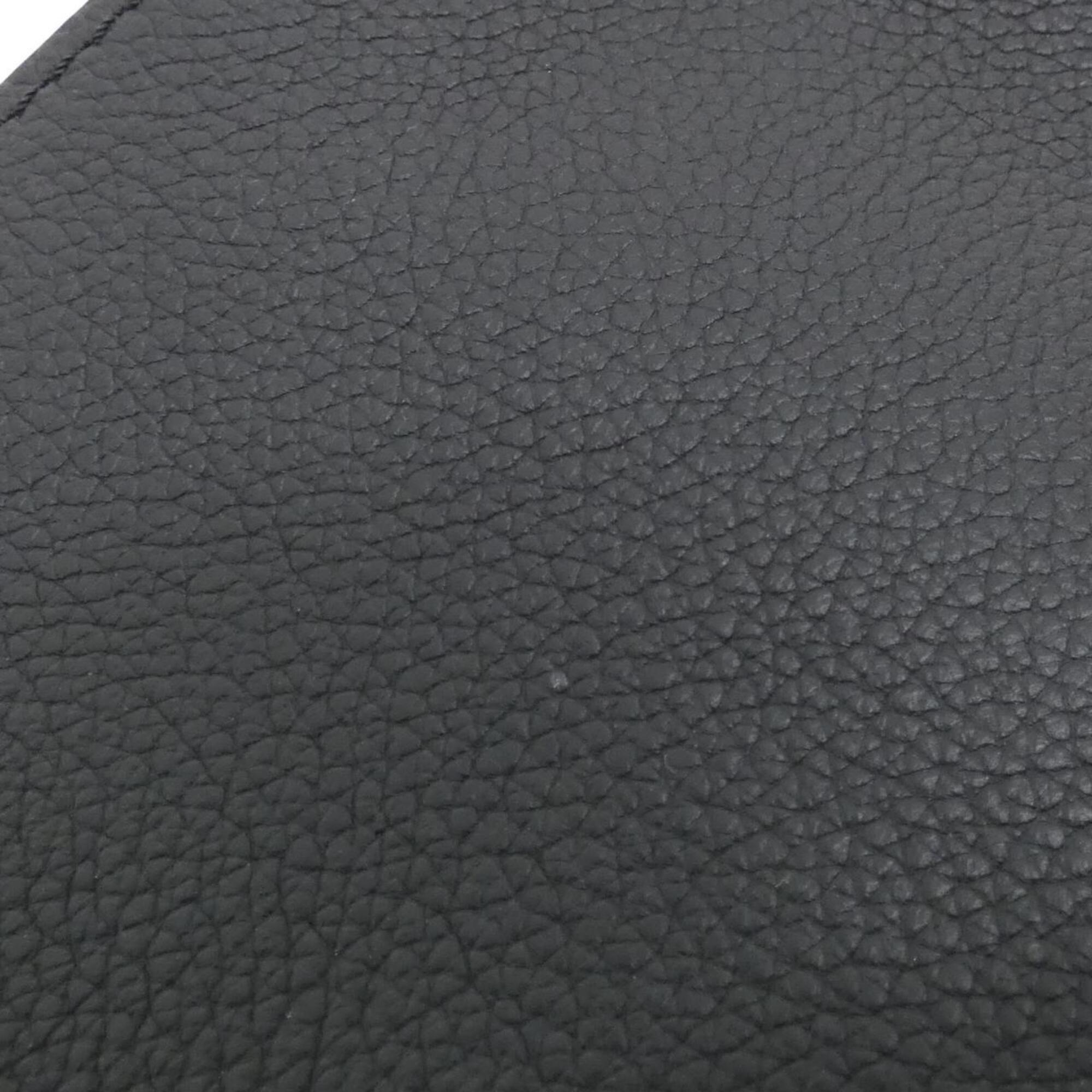 Louis Vuitton Black Leather Handbag Pouch (Pre-Owned)