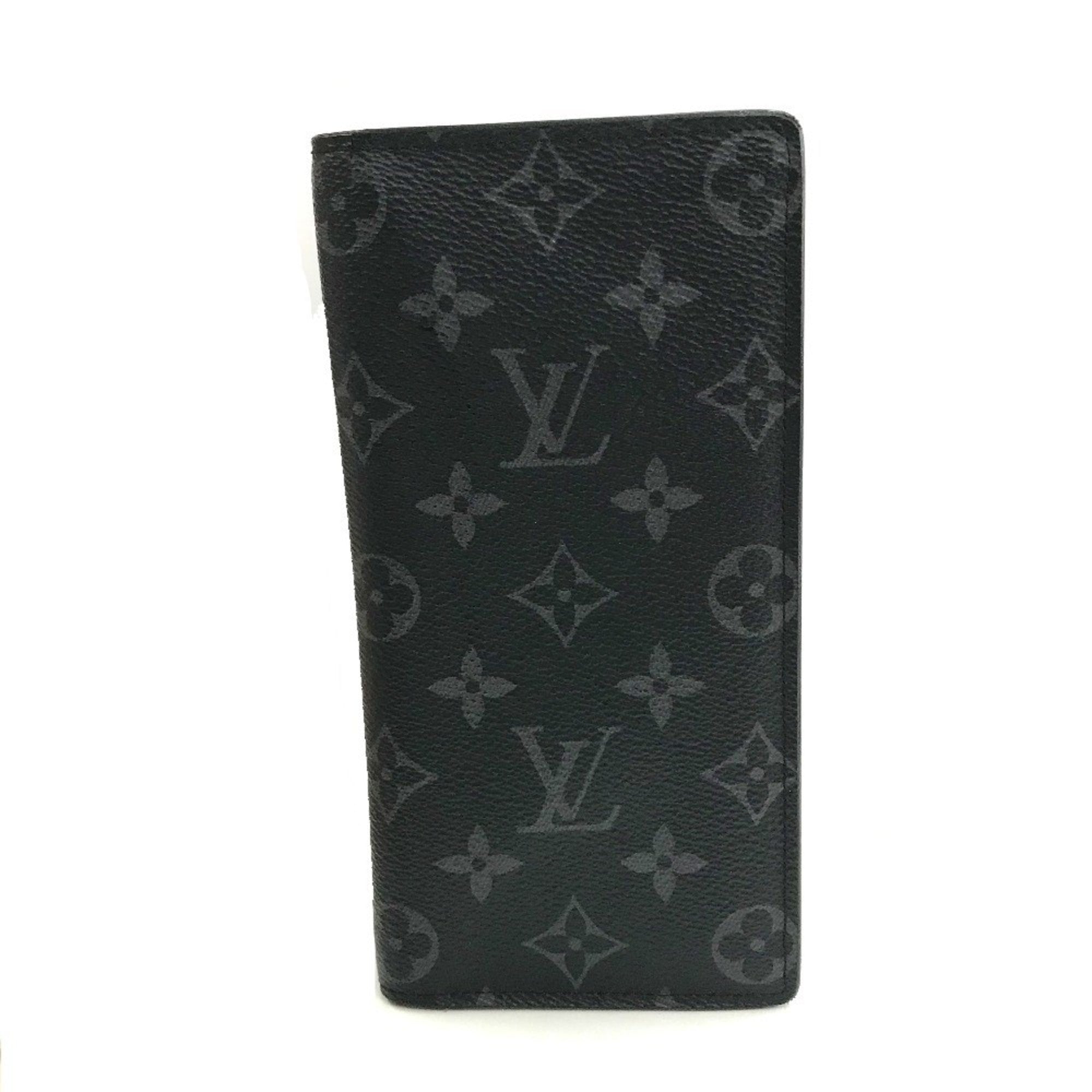 Louis Vuitton Monogram Eclipse Black Monogram Eclipse Long Wallet (Bi-Fold) (Pre-Owned)