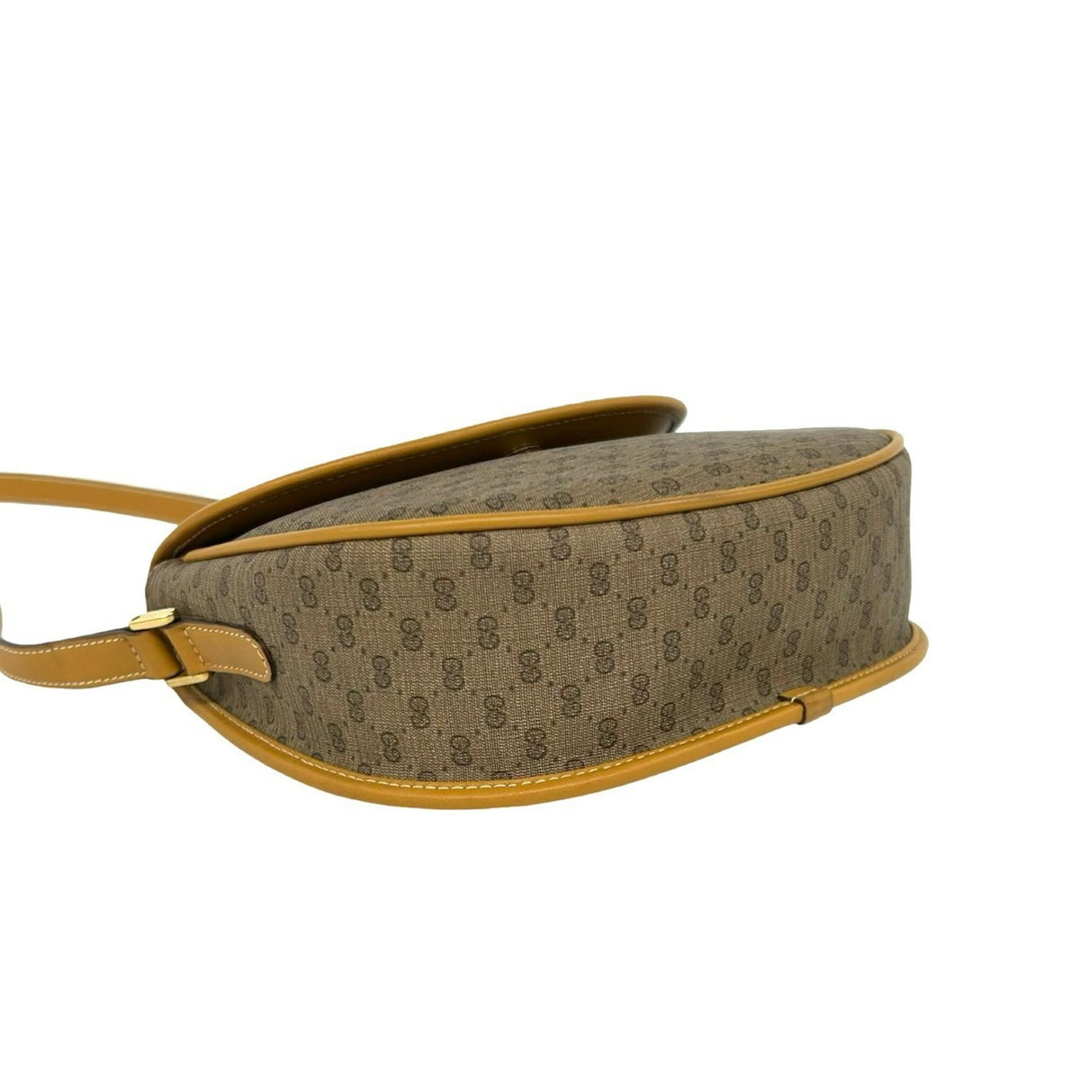 Gucci Brown Leather Pvc Pochette Shoulder Bag (Pre-Owned)