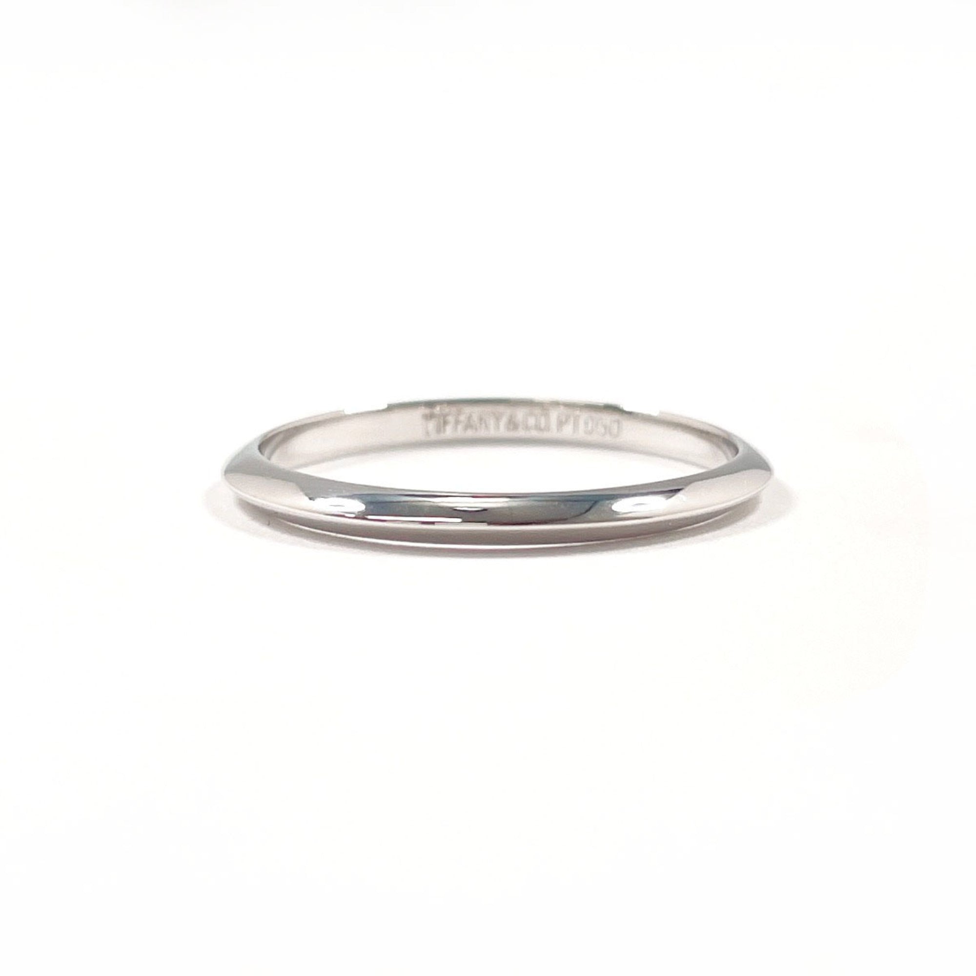 Tiffany Silver Platinum 950 Band Ring (Pre-Owned)