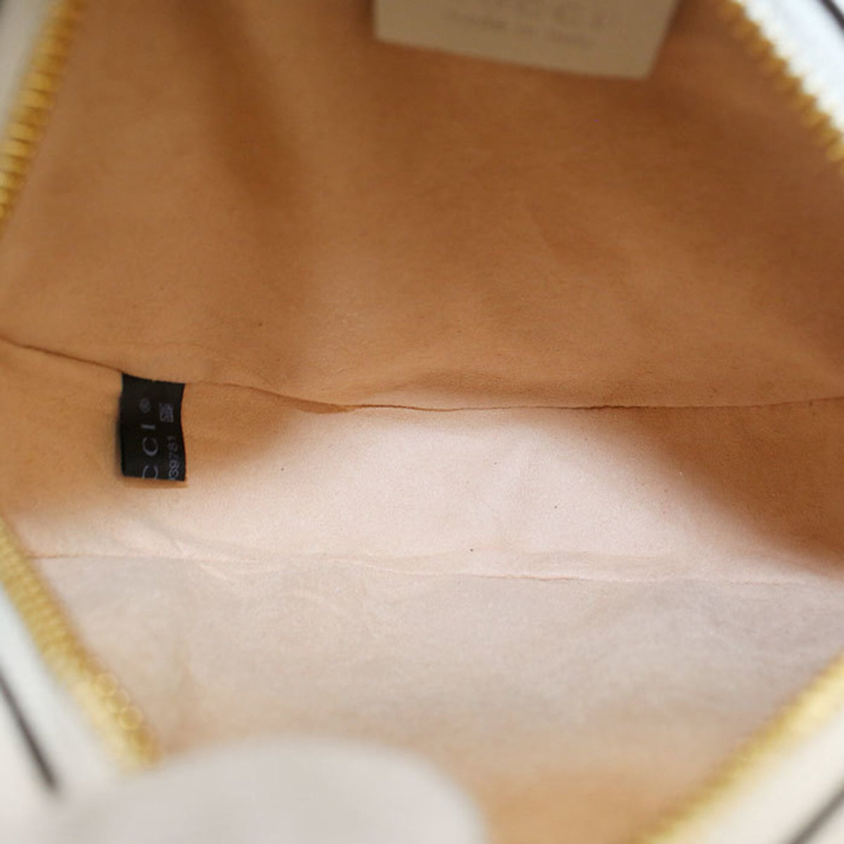 Gucci White Leather Shoulder Bag (Pre-Owned)