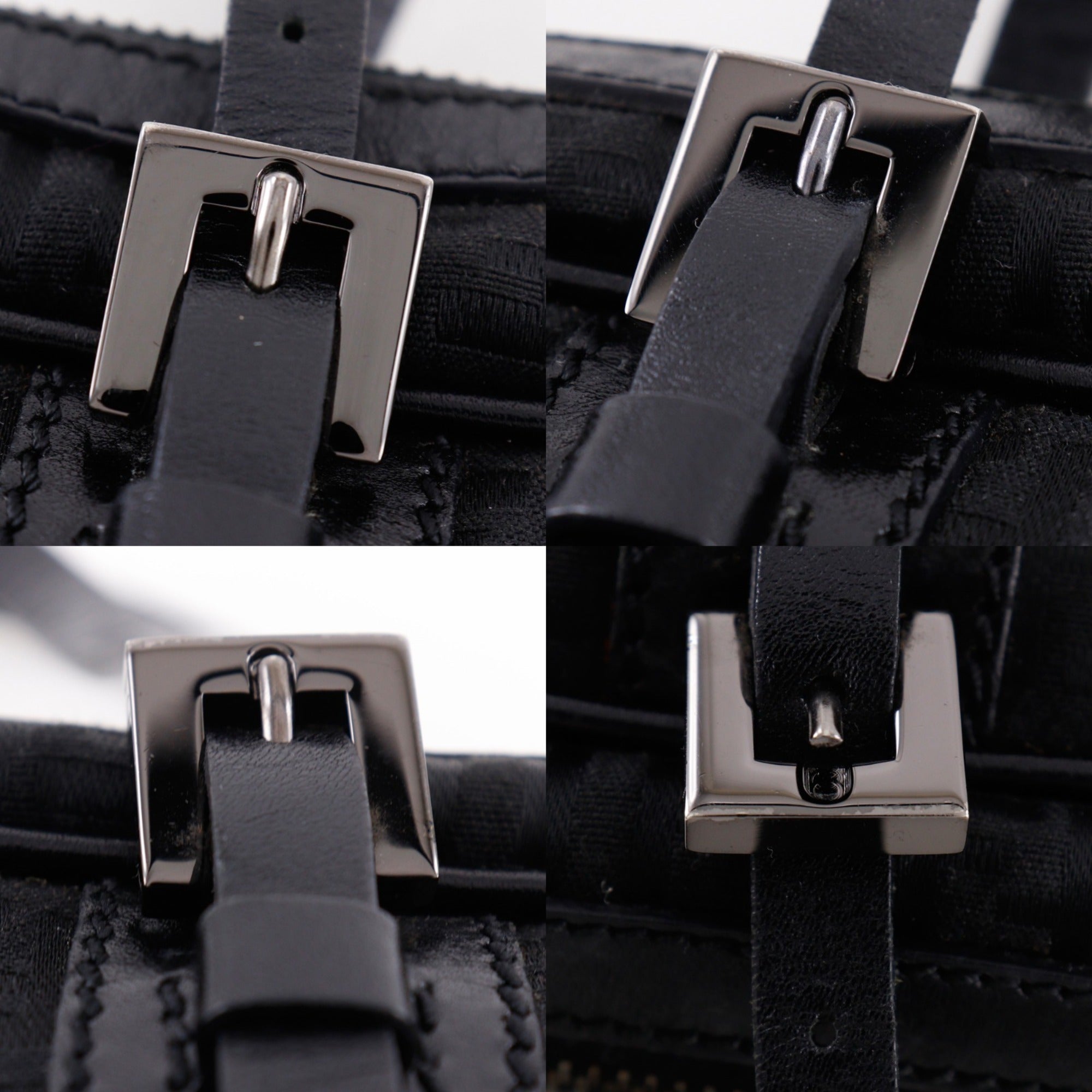 Fendi Zucchino Black Nylon Canvas Tote Bag (Pre-Owned)