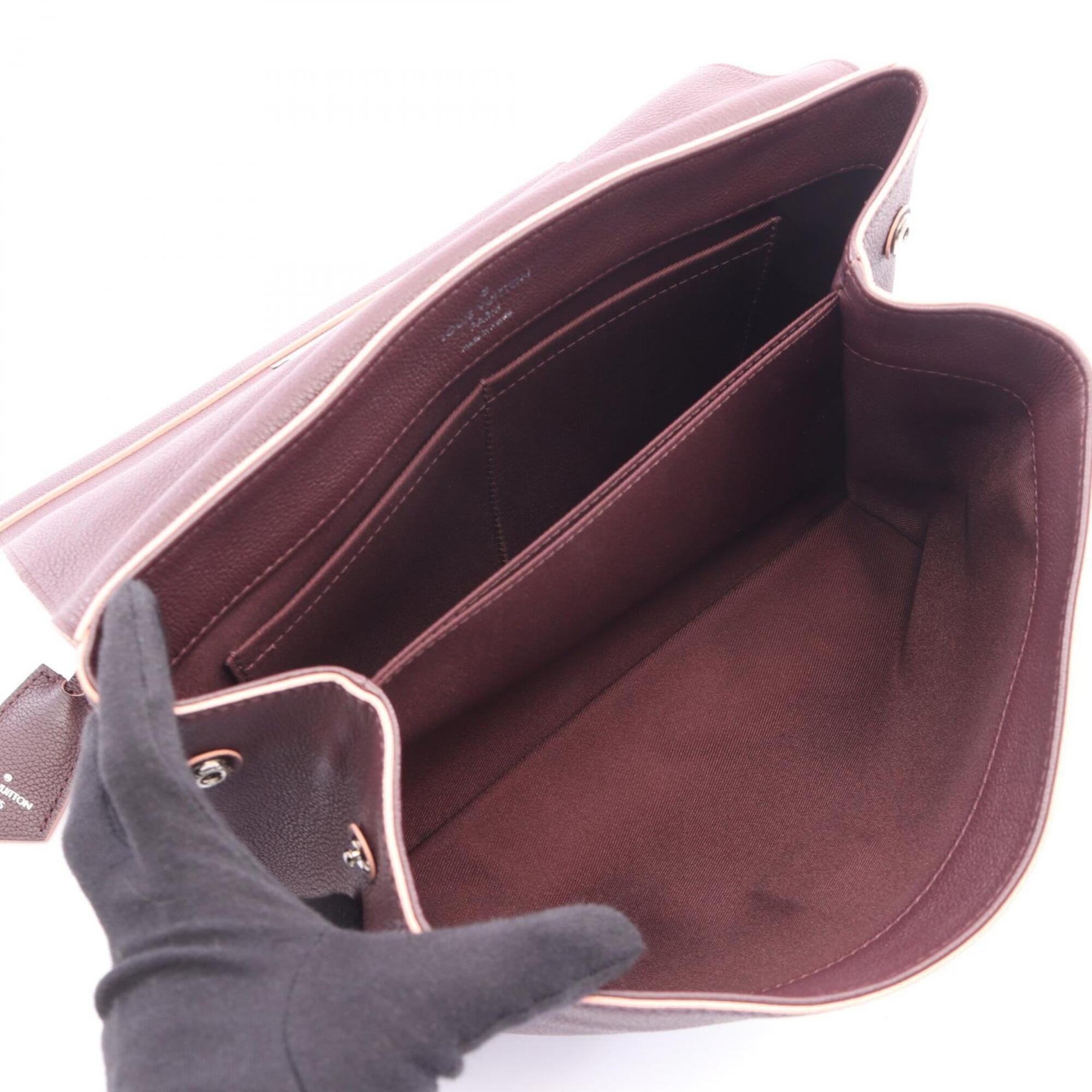 Louis Vuitton Bordeaux Leather Handbag (Pre-Owned)