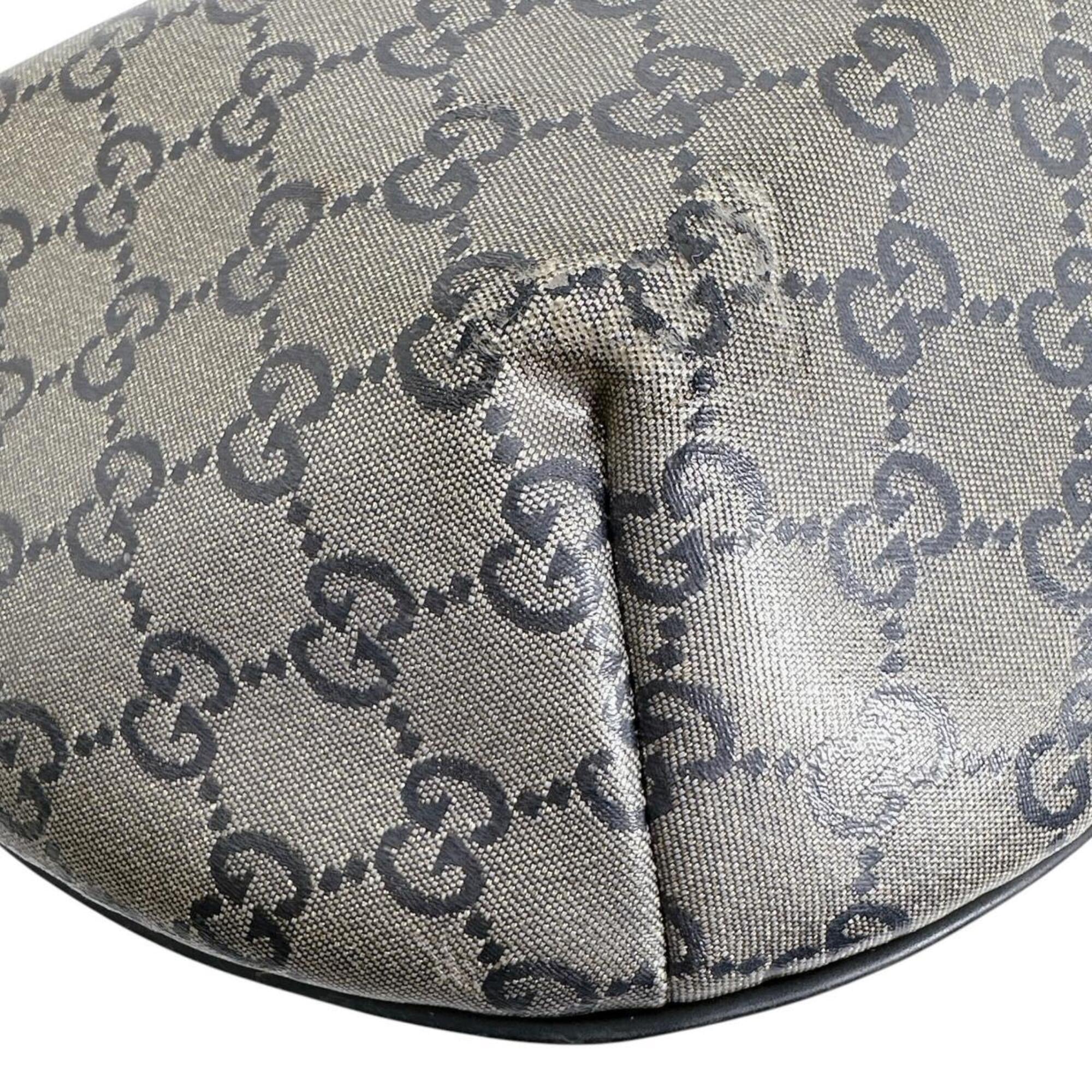 Gucci Black Red Color White Gg Crystal Shoulder Bag (Pre-Owned)