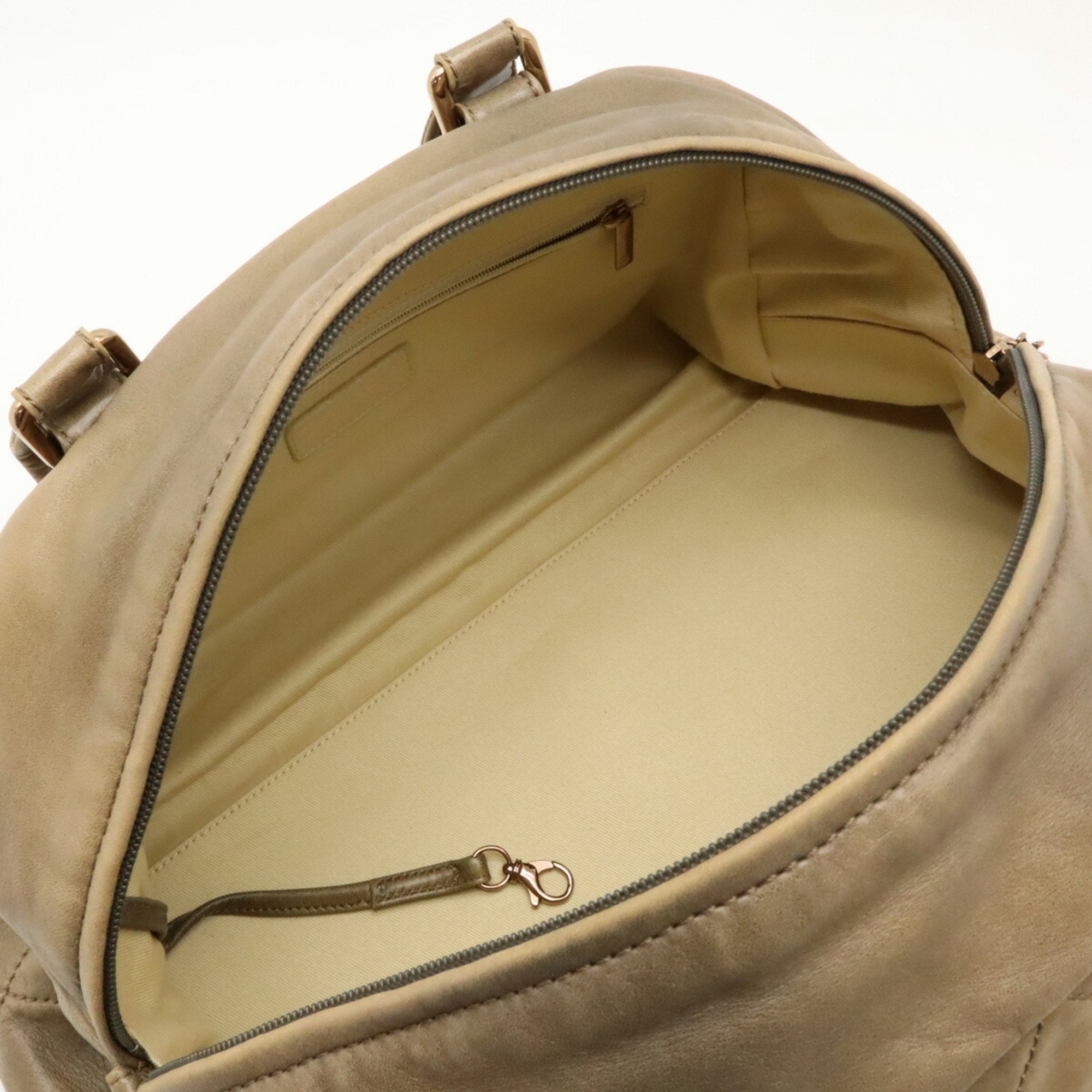 Chanel Brown Leather Boston Bag Tote Bag (Pre-Owned)