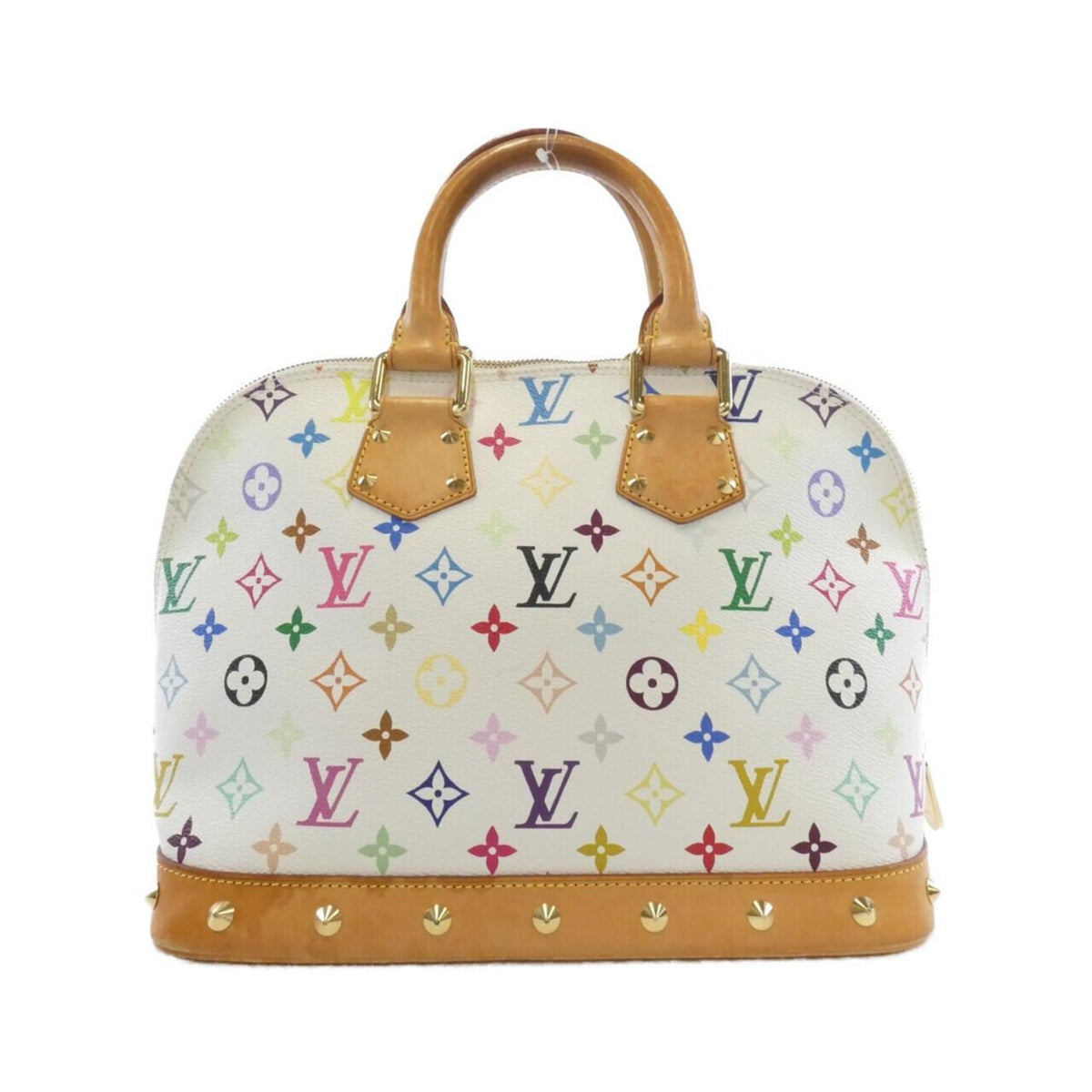 Louis Vuitton Multi-Color White Coated Canvas Handbag (Pre-Owned)