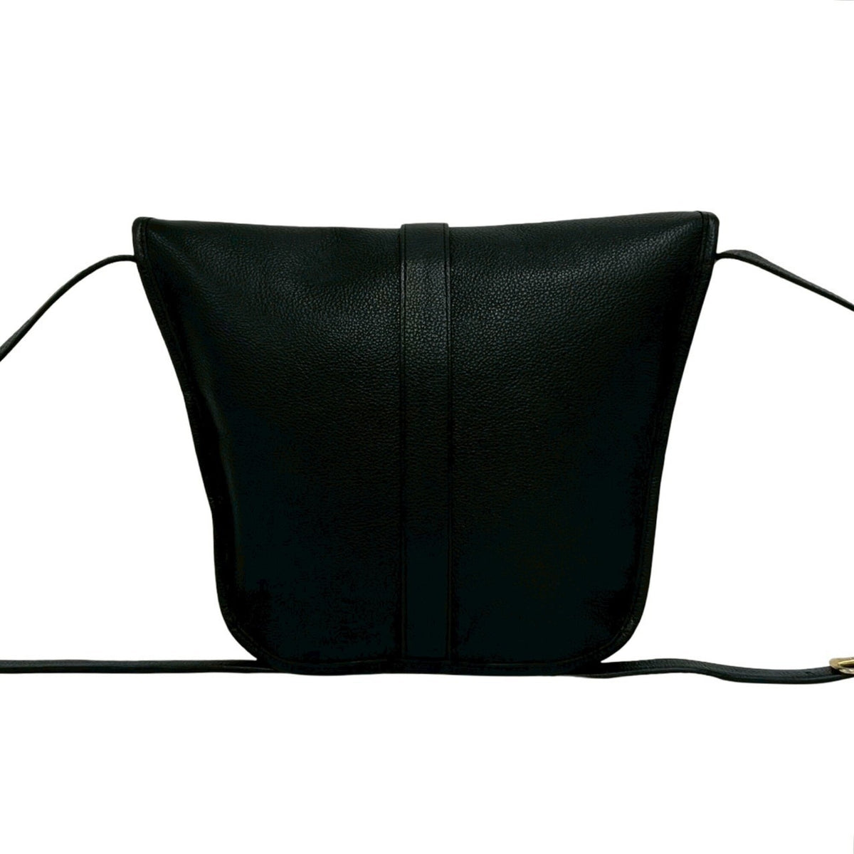Yves Saint Laurent Black Leather Shoulder Bag (Pre-Owned)