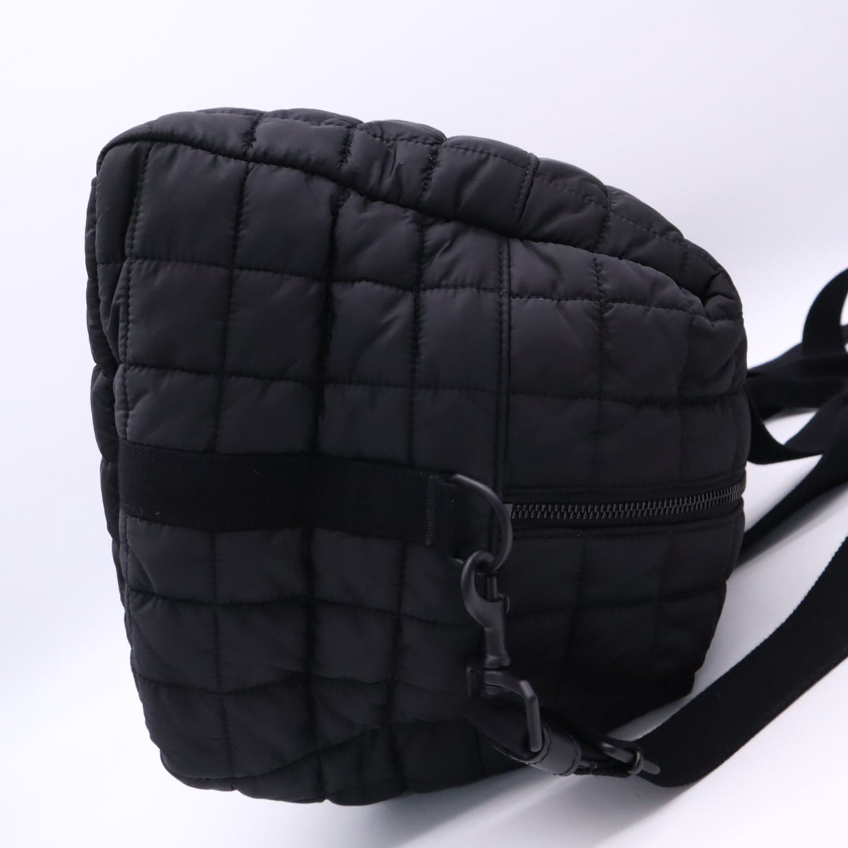 Yves Saint Laurent Black Nylon Boston Bag Handbag (Pre-Owned)