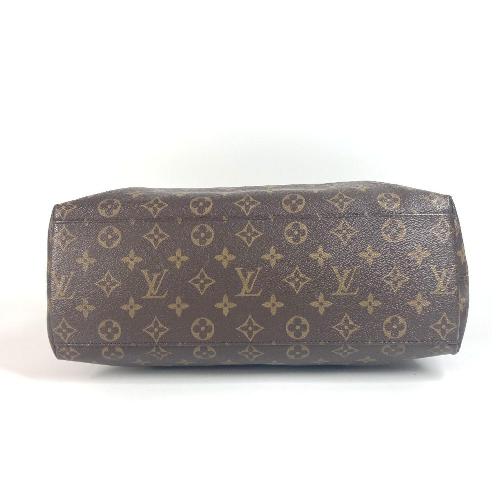 Louis Vuitton Beige Brown Monogram Monogram Shoulder Bag Tote Bag (Pre-Owned)