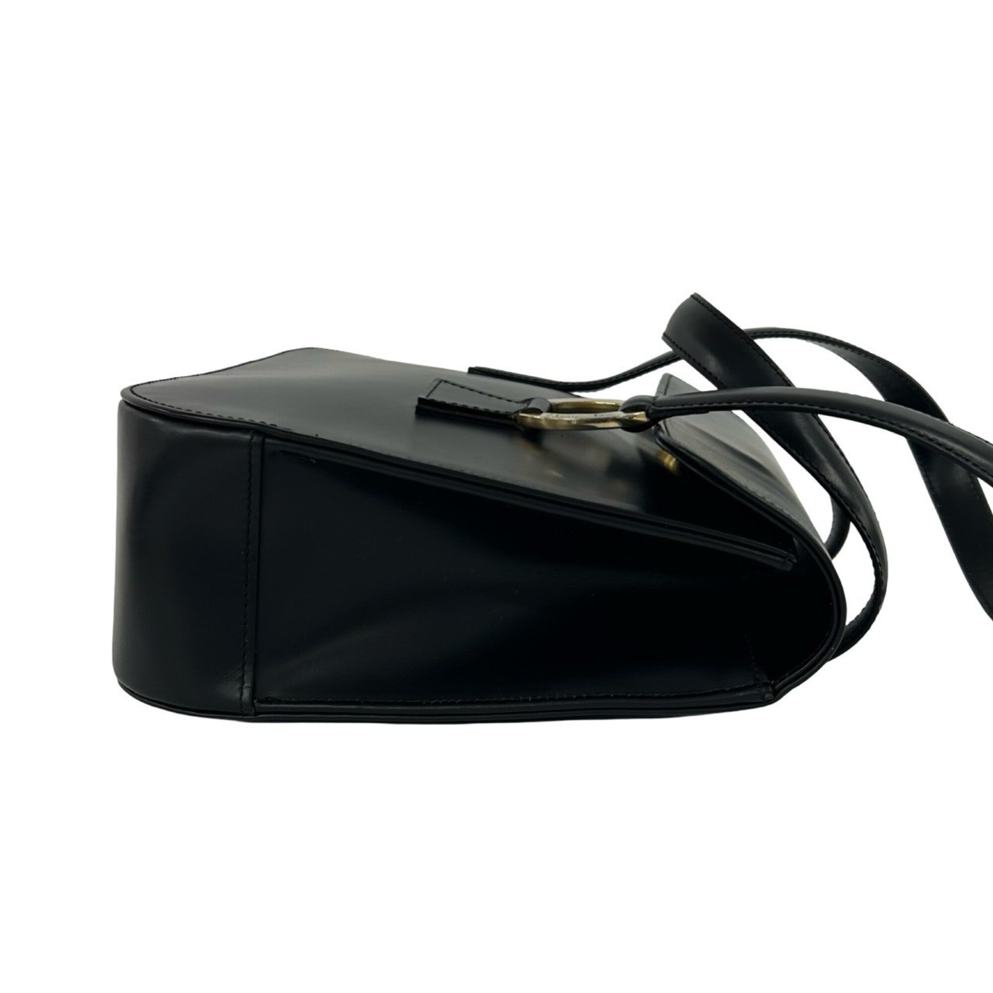 Christian Dior Black Leather Handbag Tote Bag (Pre-Owned)
