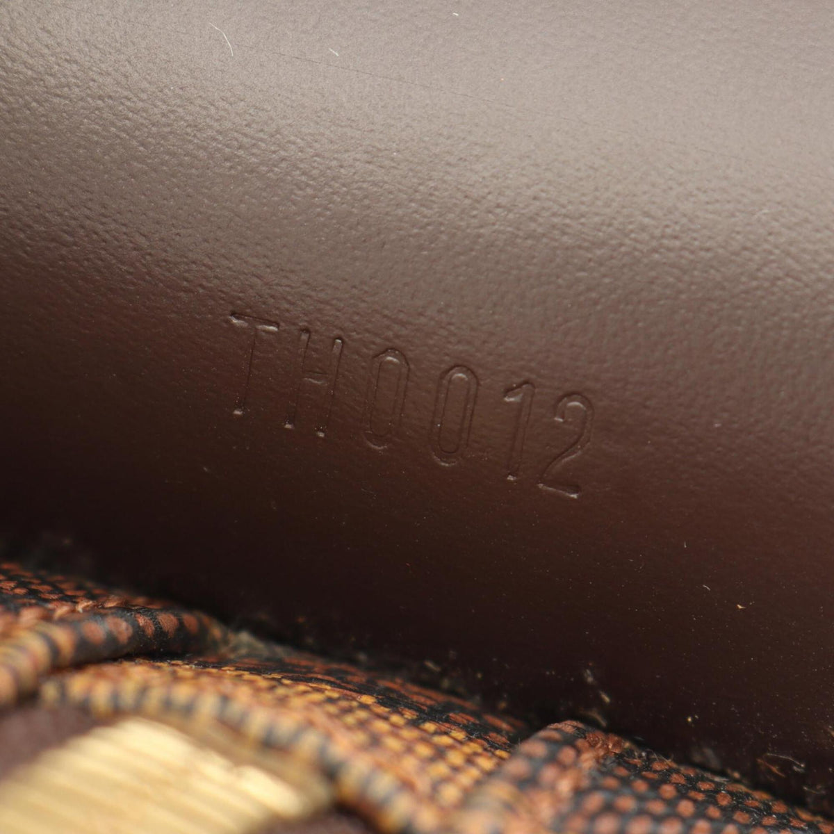 Louis Vuitton Brown Damier Canvas Coated Canvas Leather Shoulder Bag (Pre-Owned)