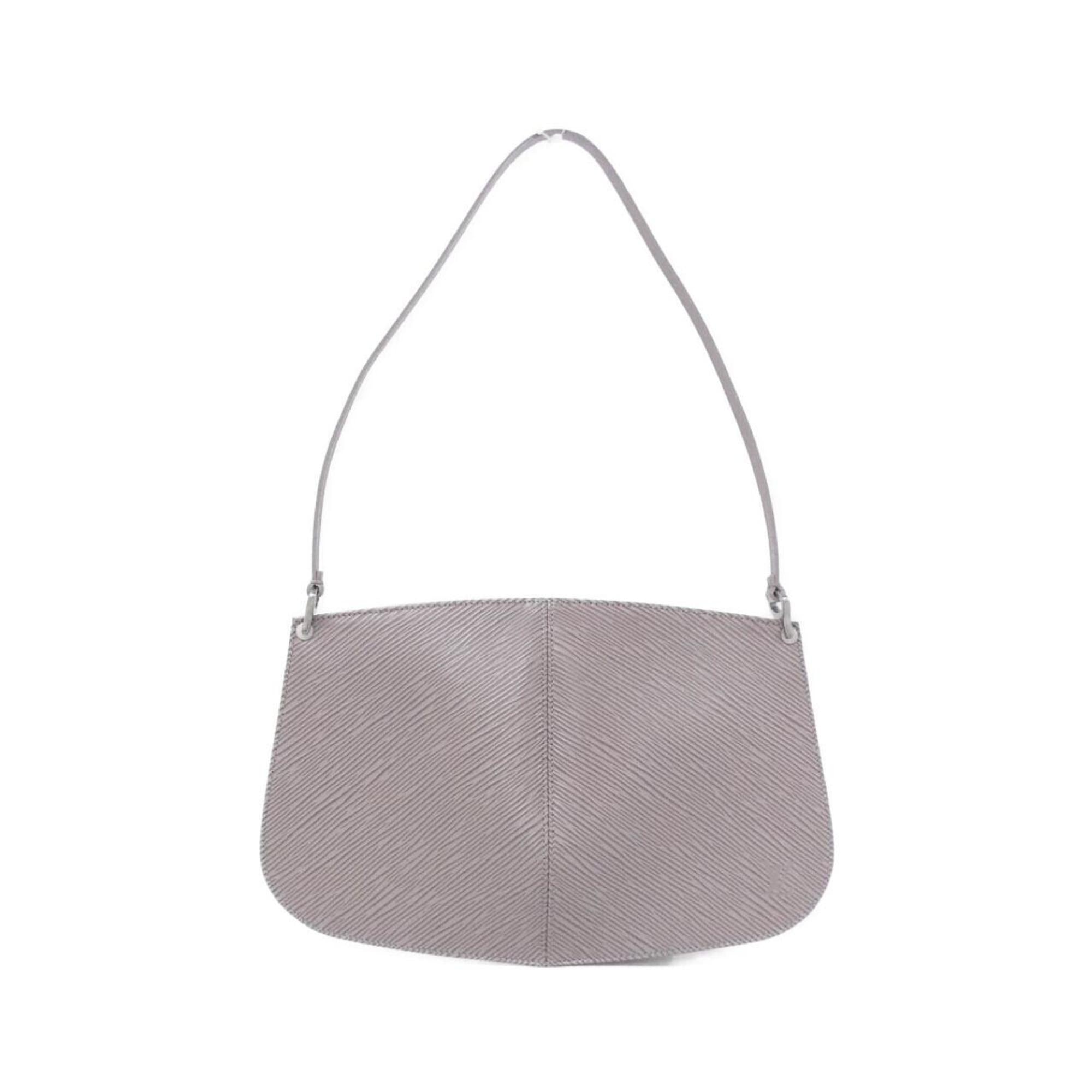 Louis Vuitton Purple Silver Leather Pochette Pouch (Pre-Owned)