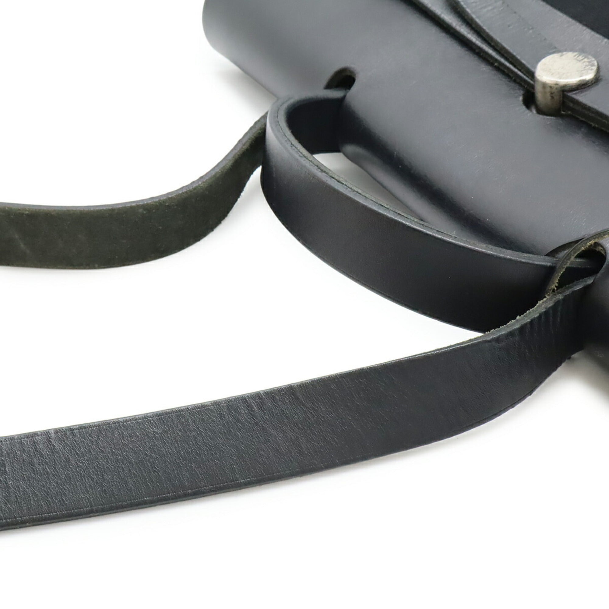 Hermes Black Toile Officier Pochette Shoulder Bag (Pre-Owned)