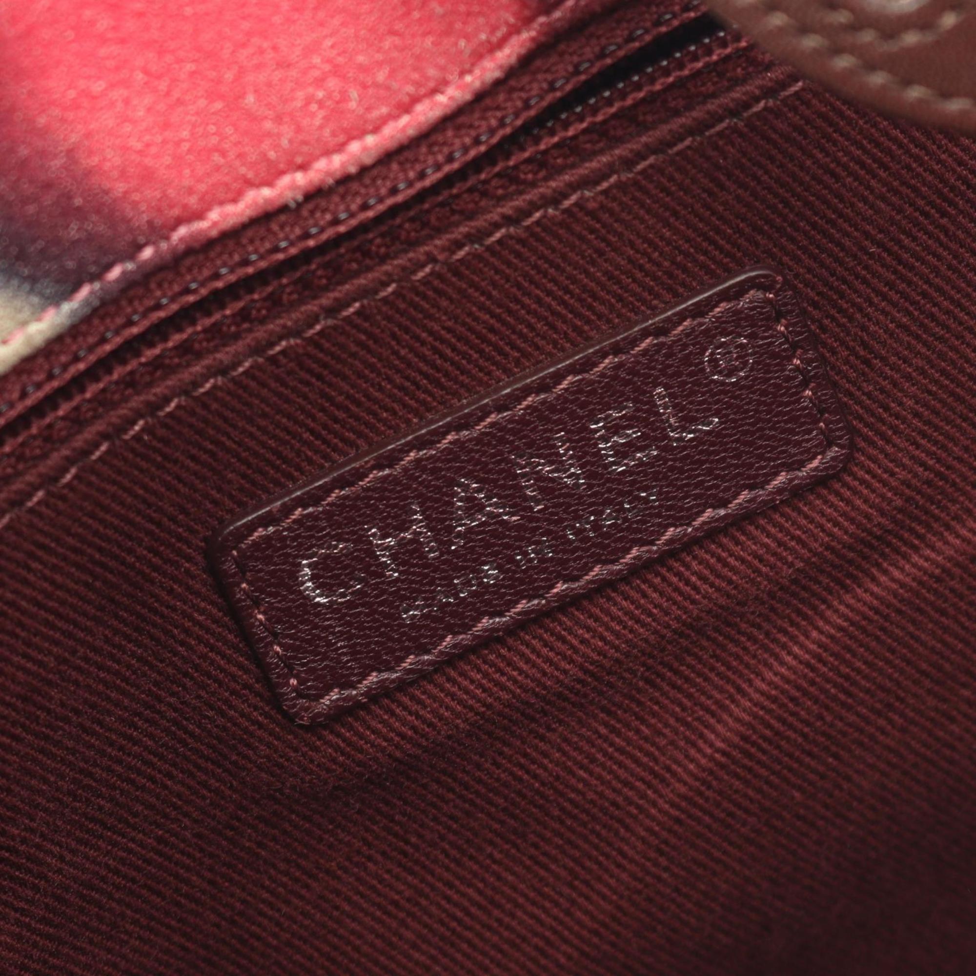 Chanel Brown Multi-Color Suede Leather Shoulder Bag (Pre-Owned)