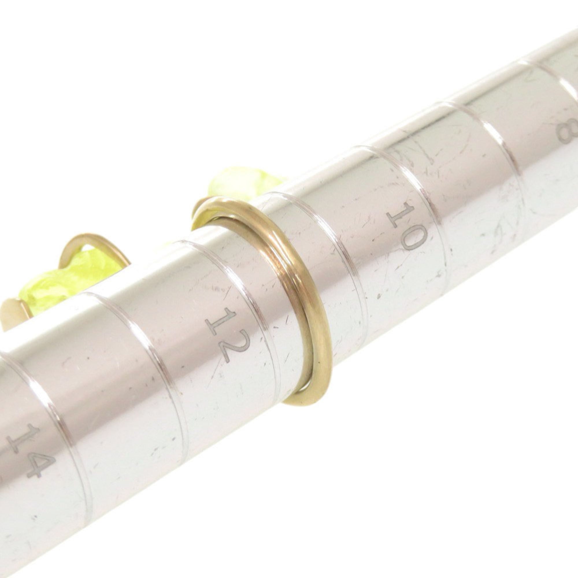 Christian Dior Gold Yellow Metal Plastic Band Ring (Pre-Owned)