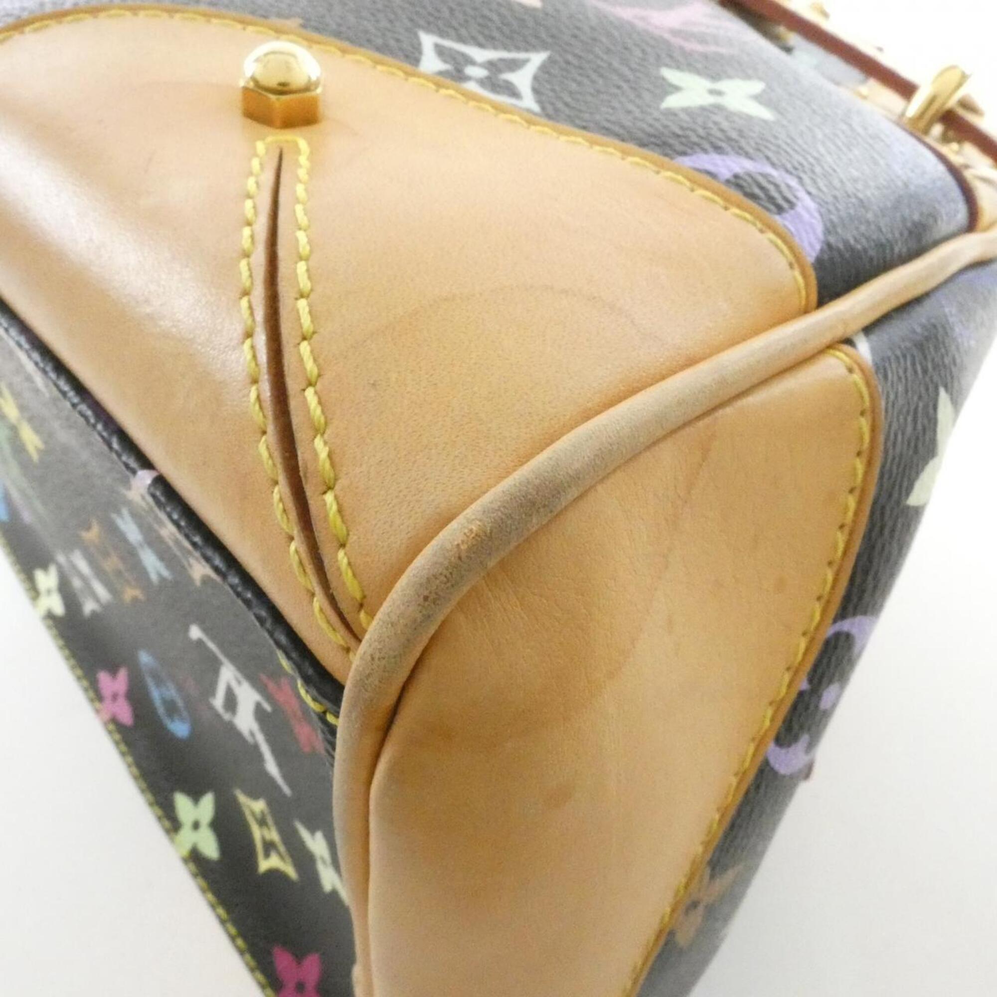 Louis Vuitton Black Coated Canvas Shoulder Bag (Pre-Owned)