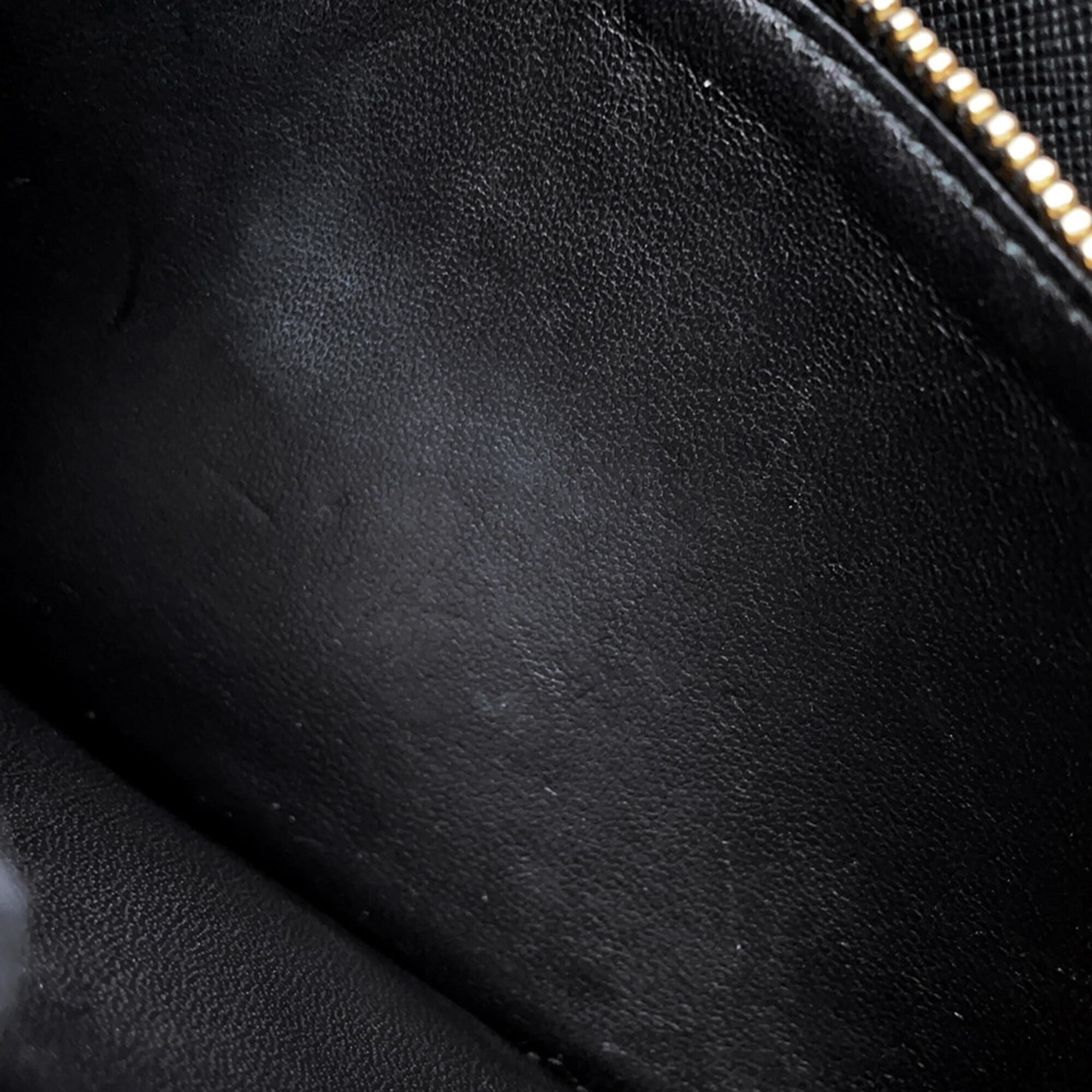 Prada Black Saffiano Chain/Shoulder Wallet (Pre-Owned)