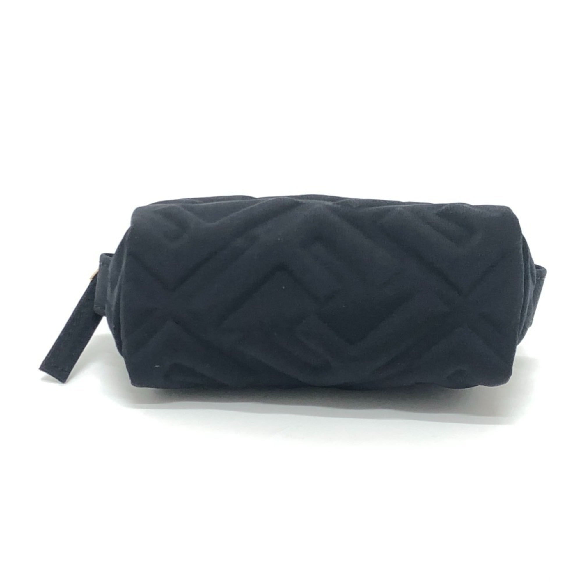 Fendi Zucca Black Canvas Pouch Wash Bag (Pre-Owned)